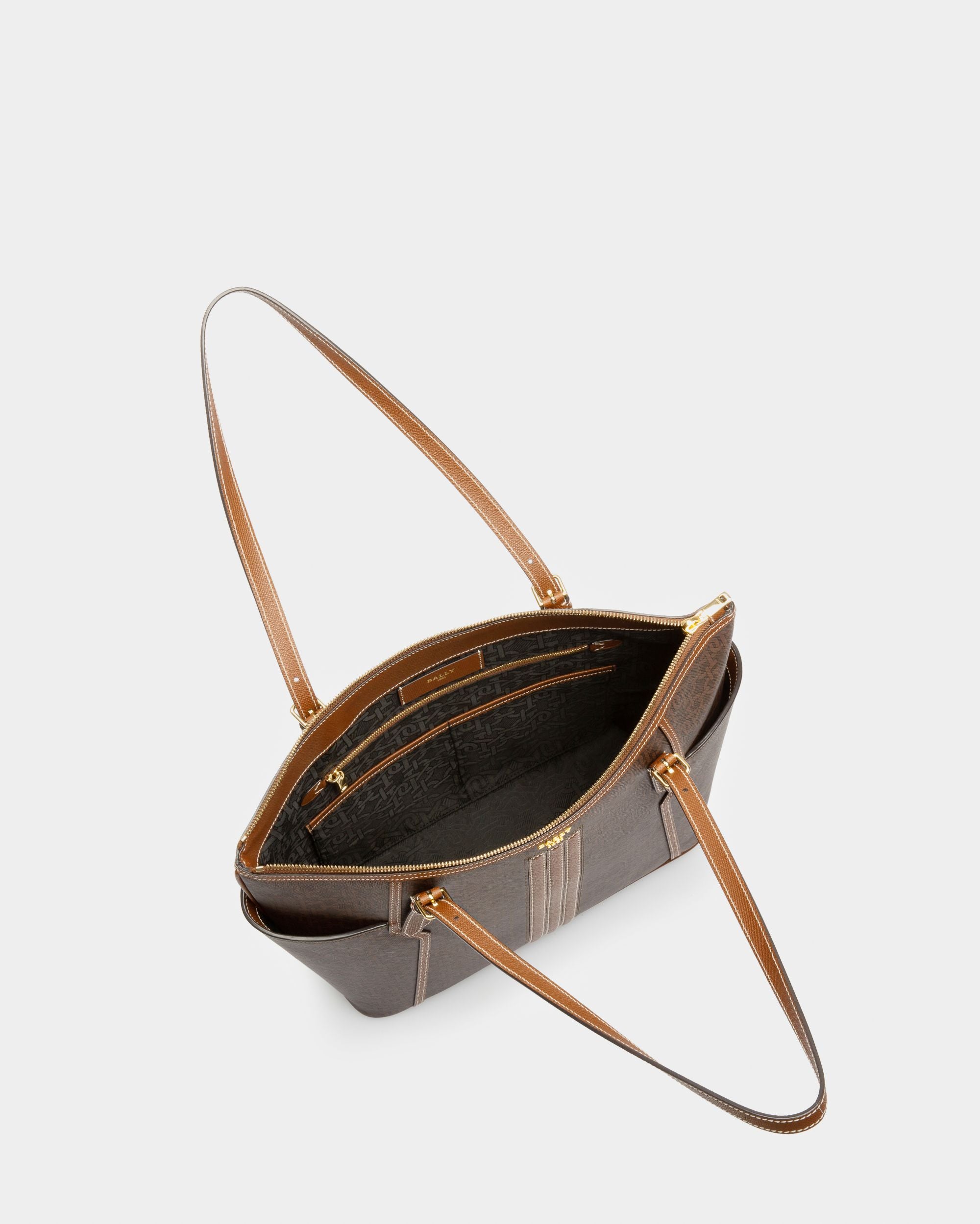 Damirah Sac Fourre-Tout En Tpu Marron - Femme - Bally - 03