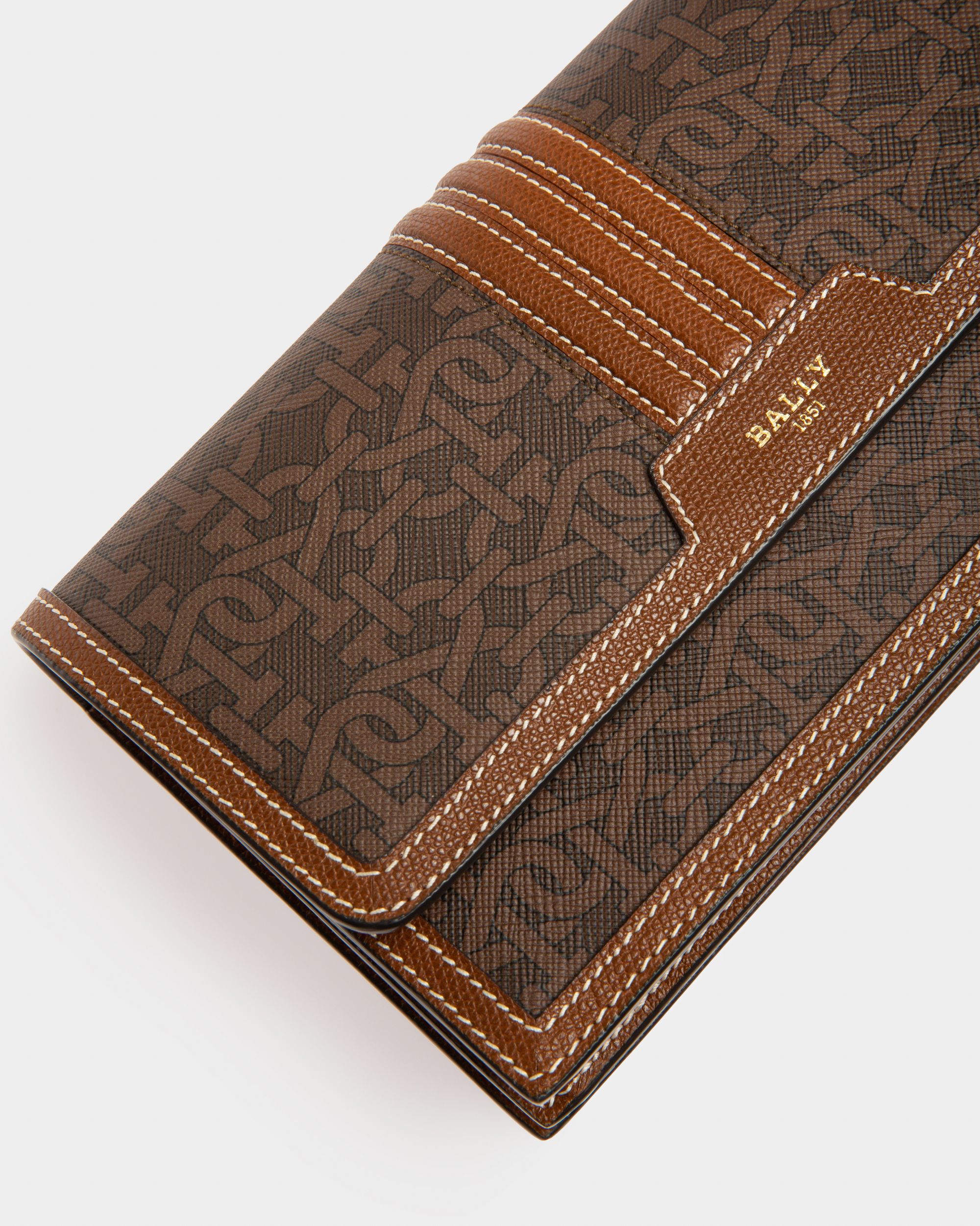 Dafford Portefeuille En Tpu Marron - Femme - Bally - 04