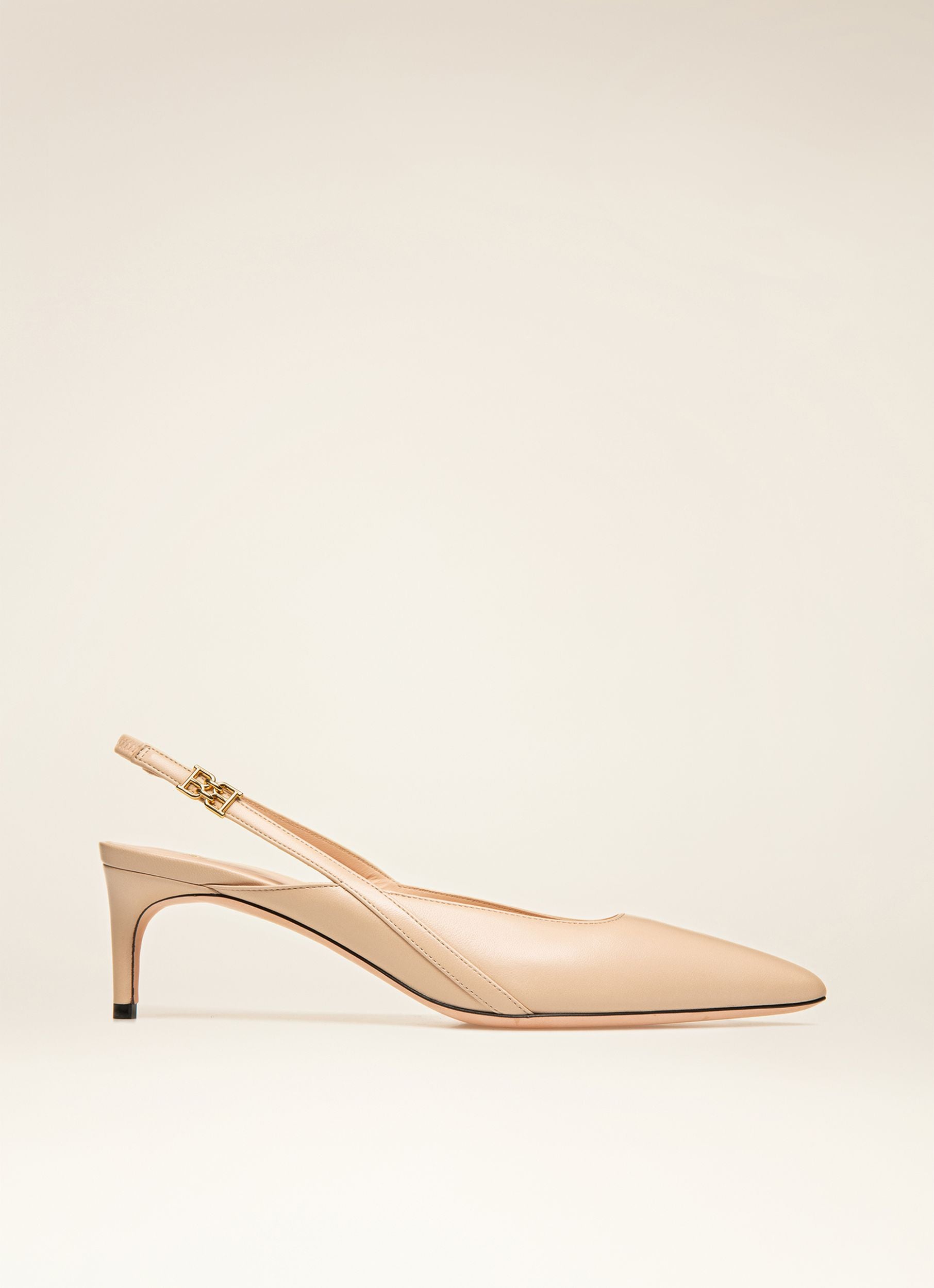Edeline Escarpins À Bride Arrière En Cuir Rose Tendre - Femme - Bally - 01