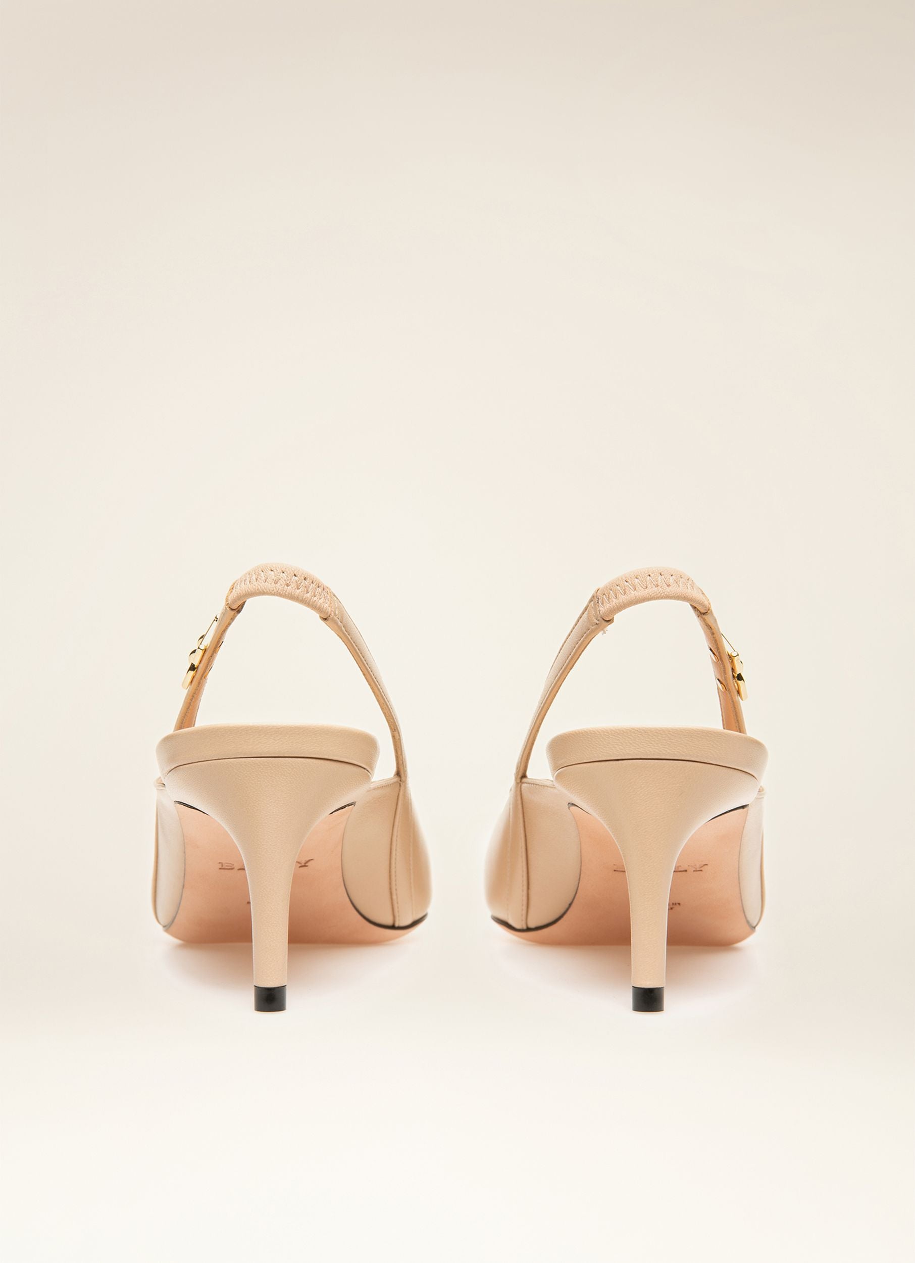 Edeline Escarpins À Bride Arrière En Cuir Rose Tendre - Femme - Bally - 03