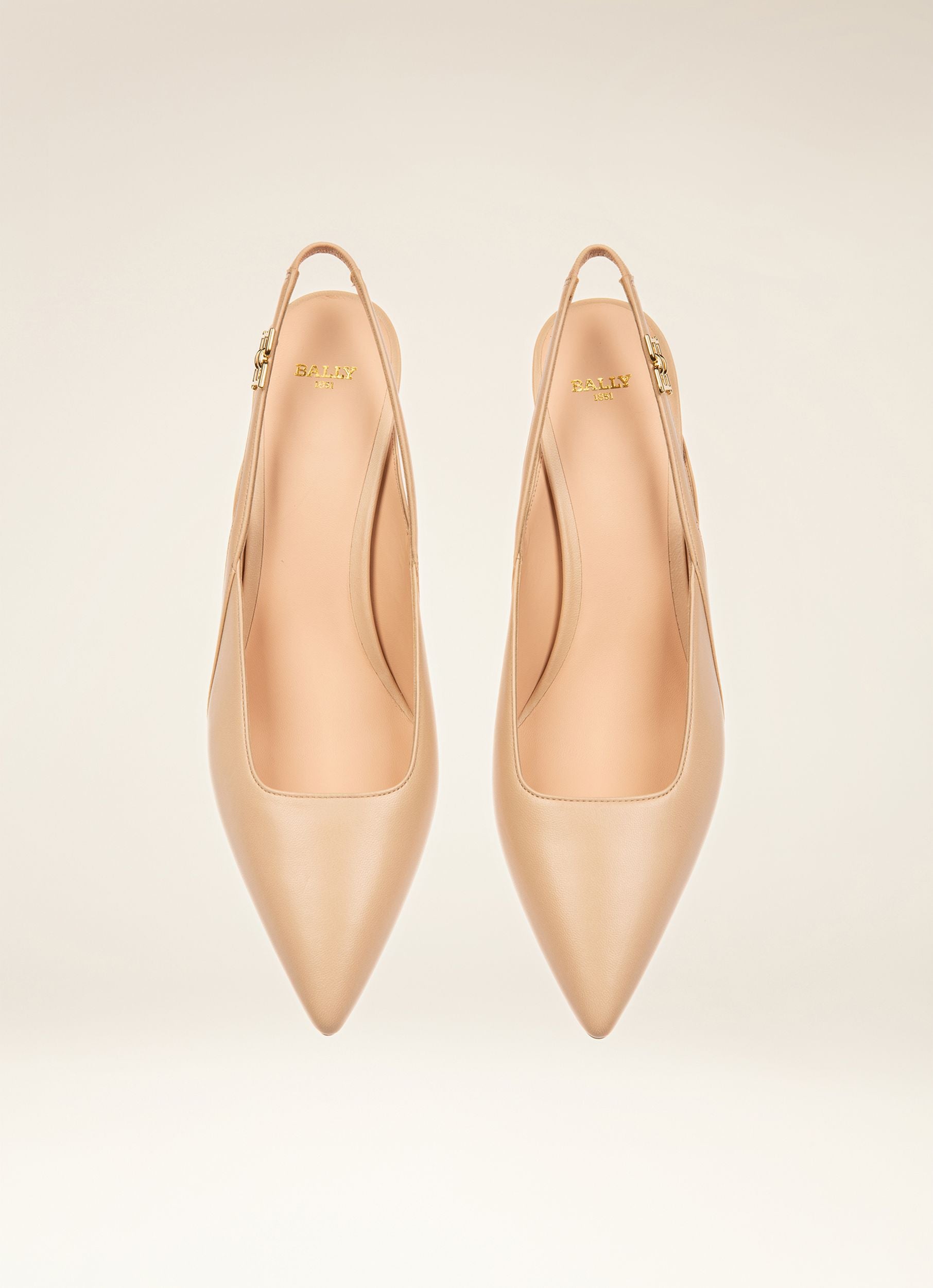 Edeline Escarpins À Bride Arrière En Cuir Rose Tendre - Femme - Bally - 04