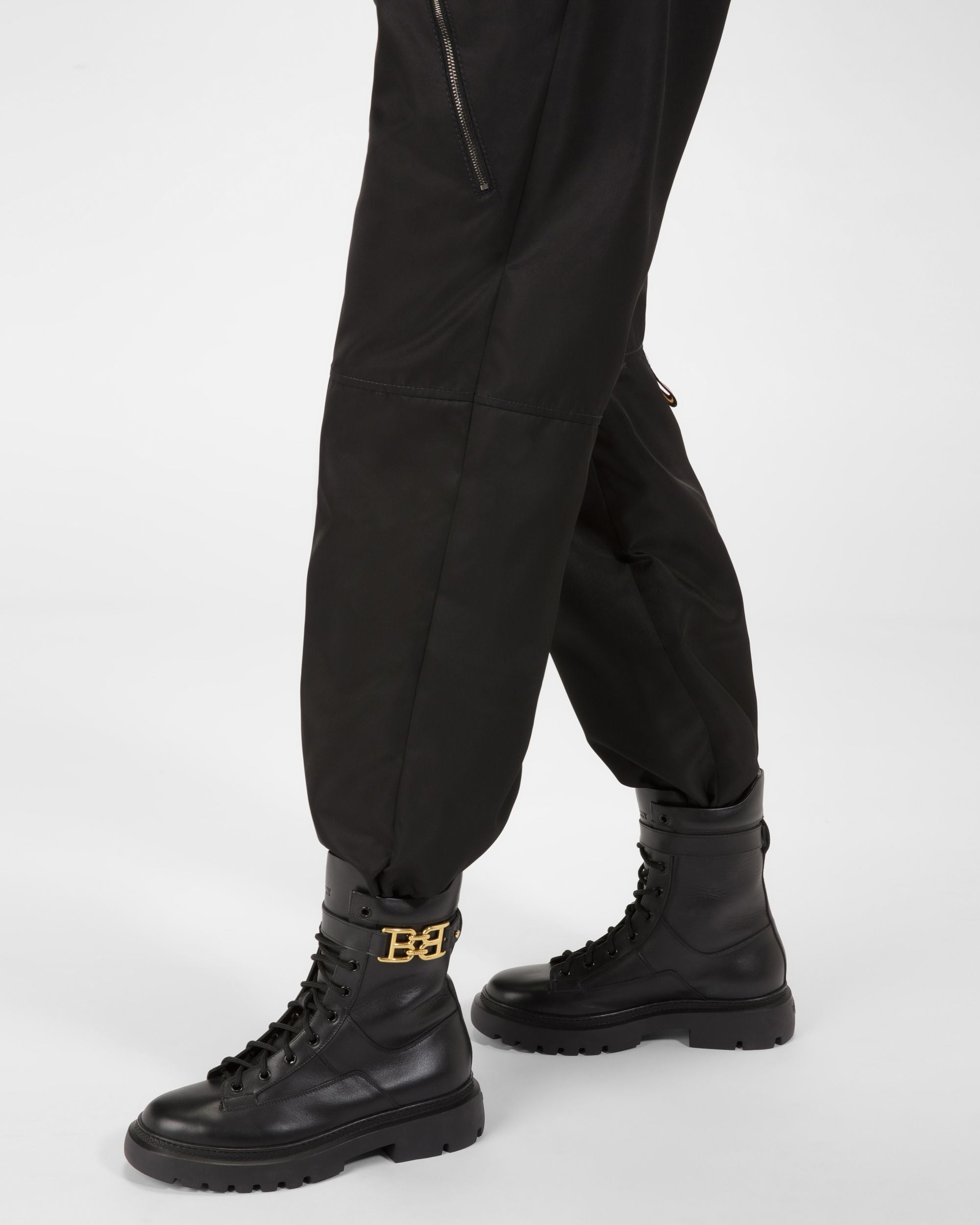 Gioele Bottes En Cuir Noir - Femme - Bally - 03