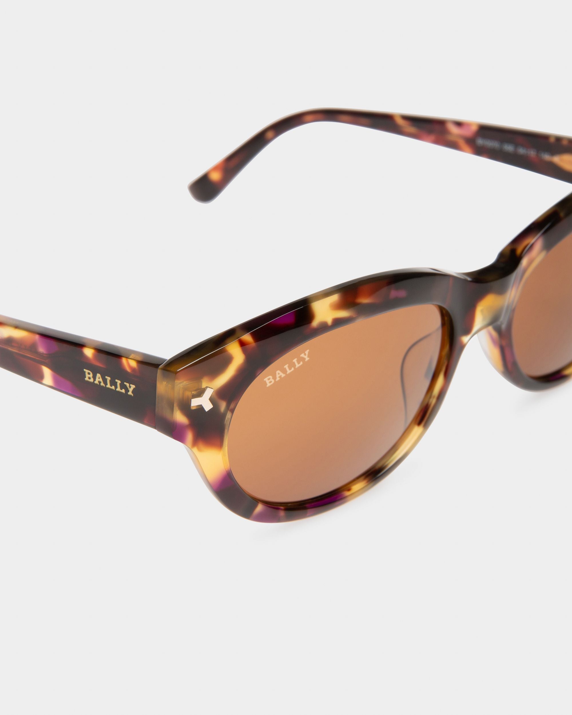 Twinkle Lunettes De Soleil En Acétate Havane Et Verres Marron - Femme - Bally - 02