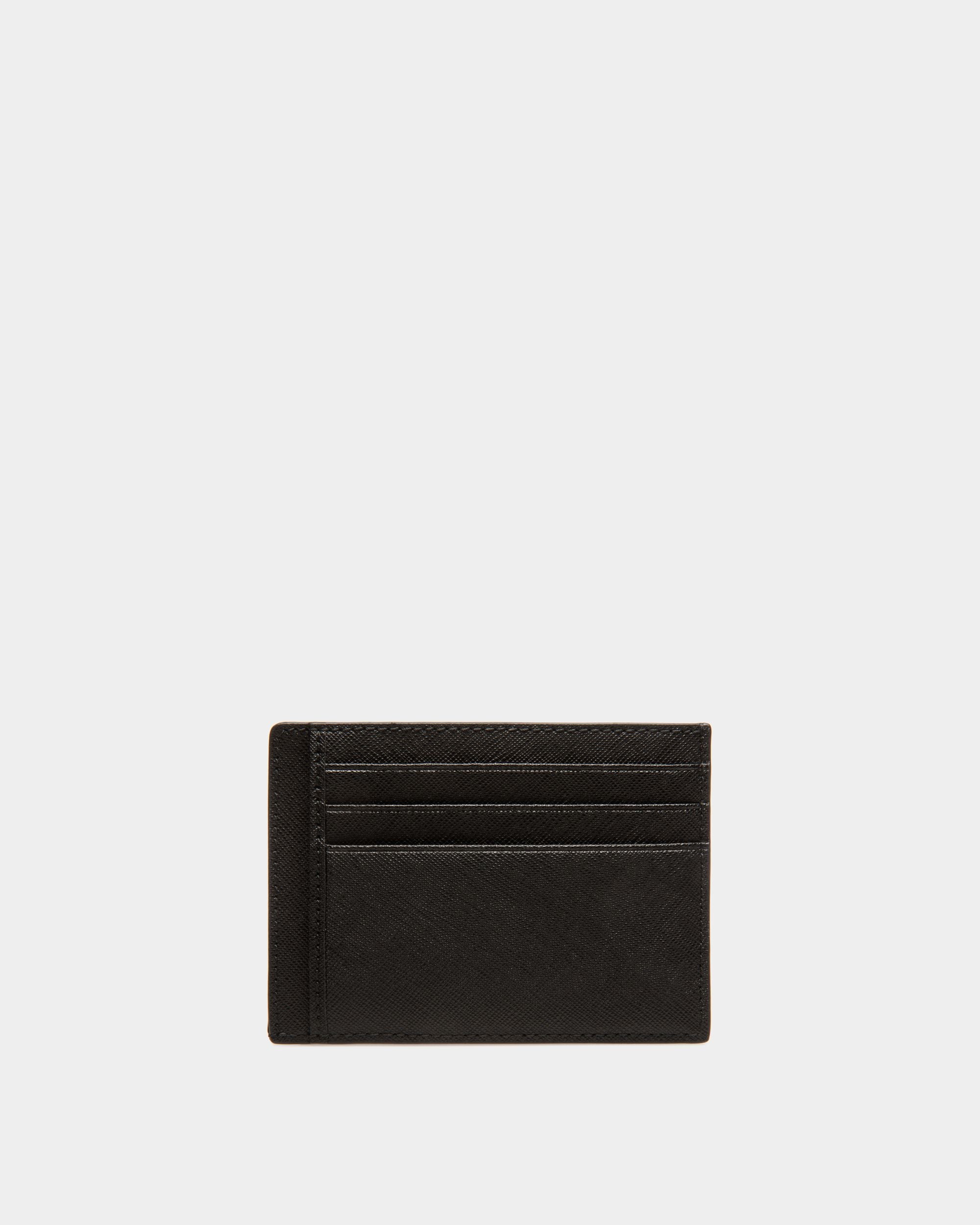 Porte-Cartes De Visite En Cuir Gaufré Noir - Homme - Bally - 02