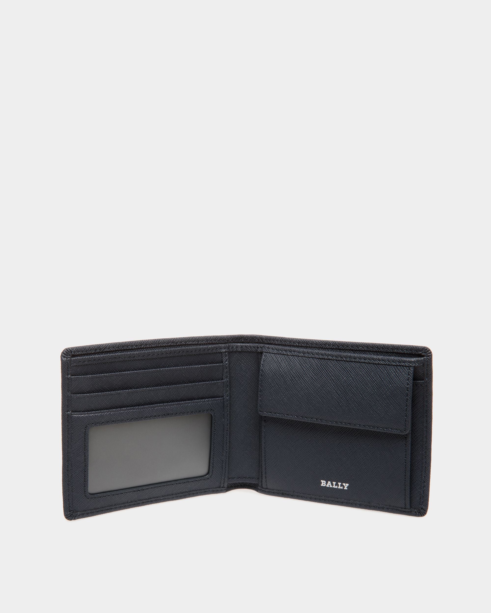 Wallet In Blue Bovine Split - Homme - Bally - 03