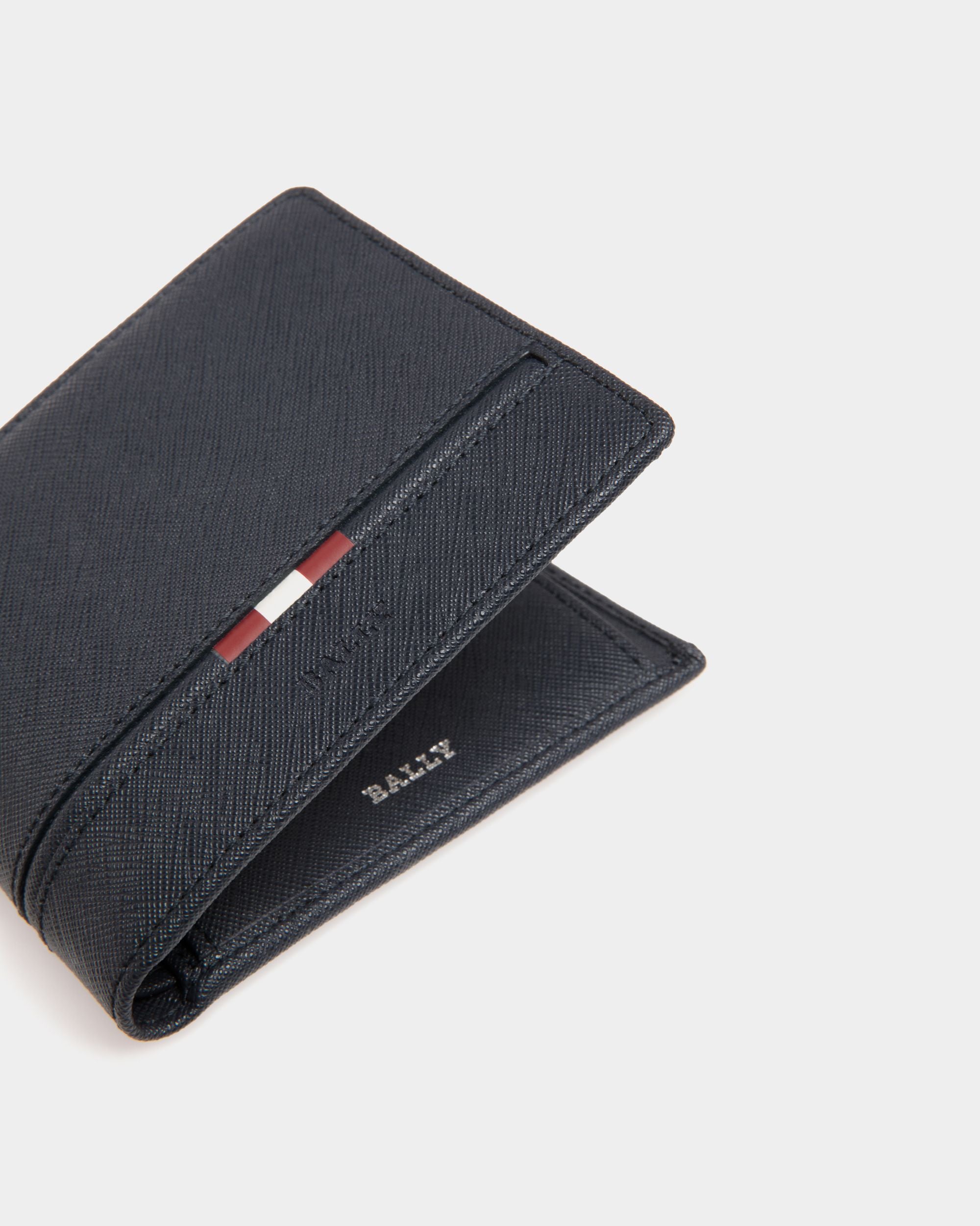Wallet In Blue Bovine Split - Homme - Bally - 04
