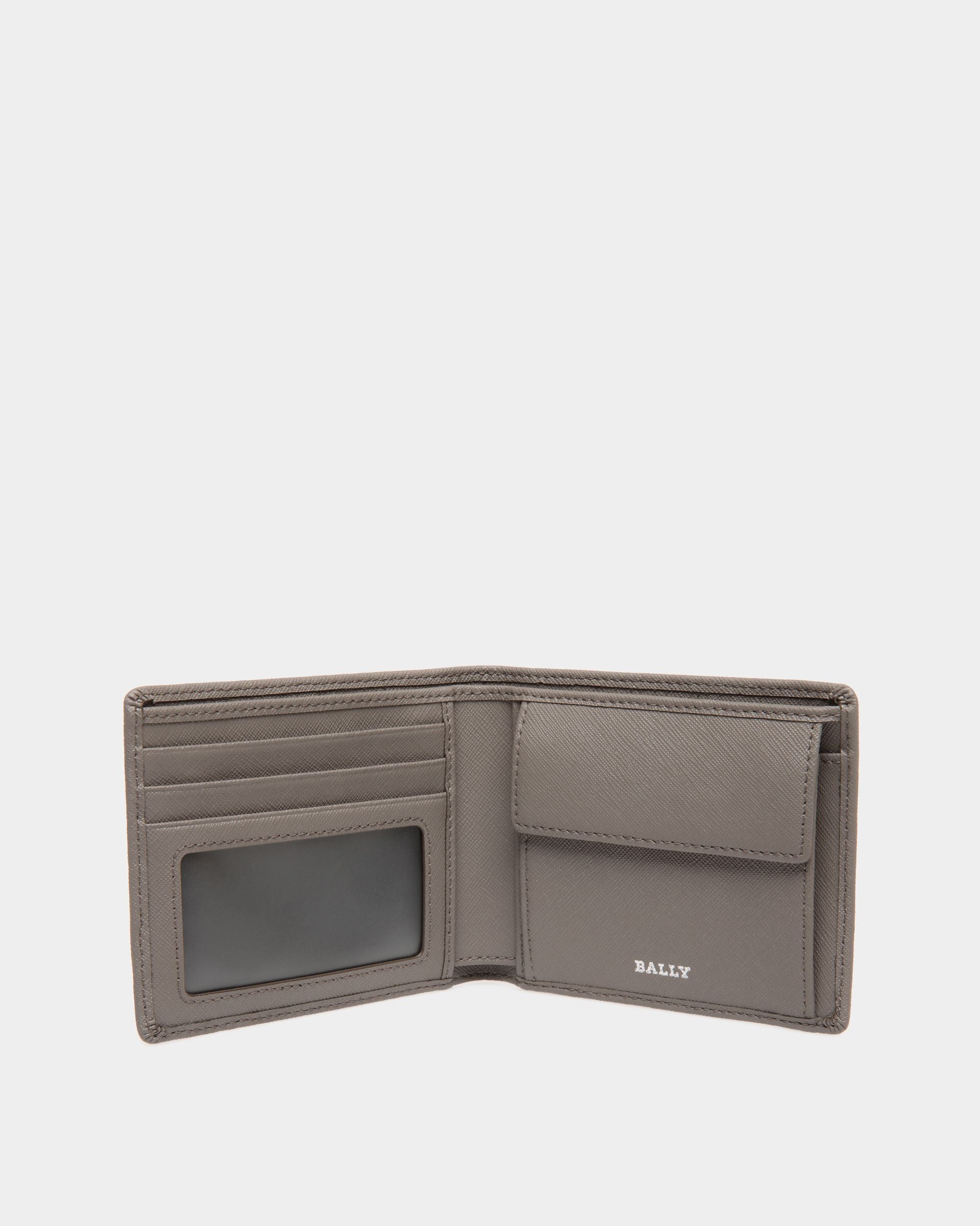 Wallet In Grey Bovine Split - Homme - Bally - 03