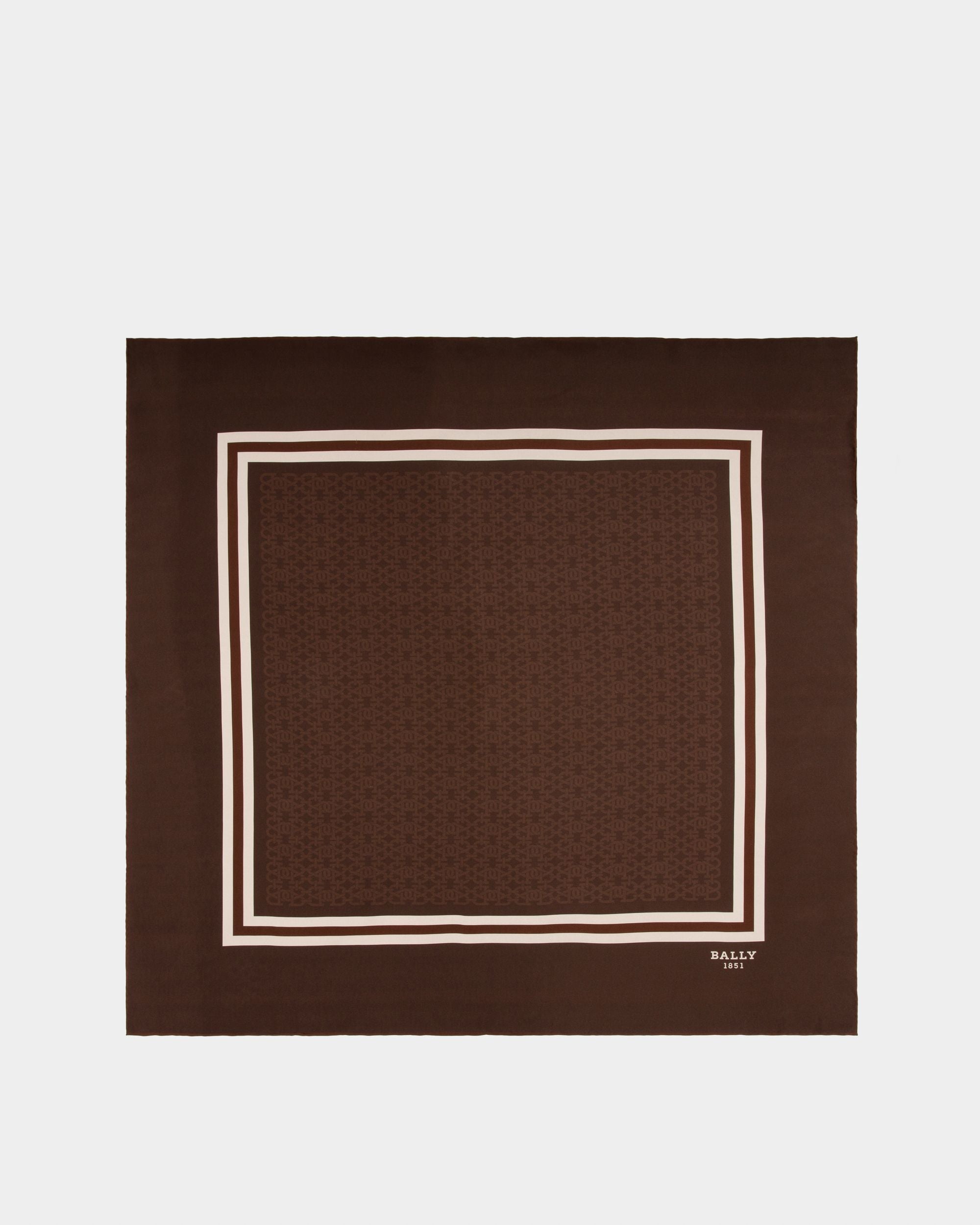 Écharpe En Soie Marron - Femme - Bally - 01