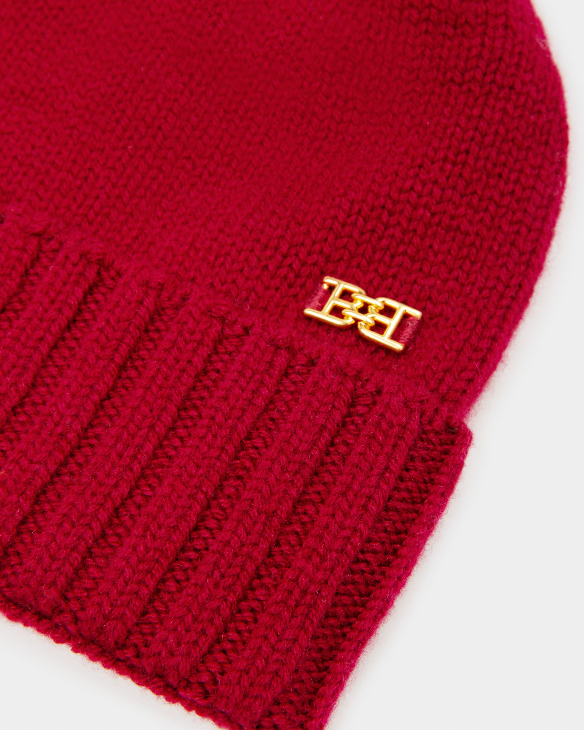 Set D'Accessoires En Cachemire Rouge Héritage - Femme - Bally - 05