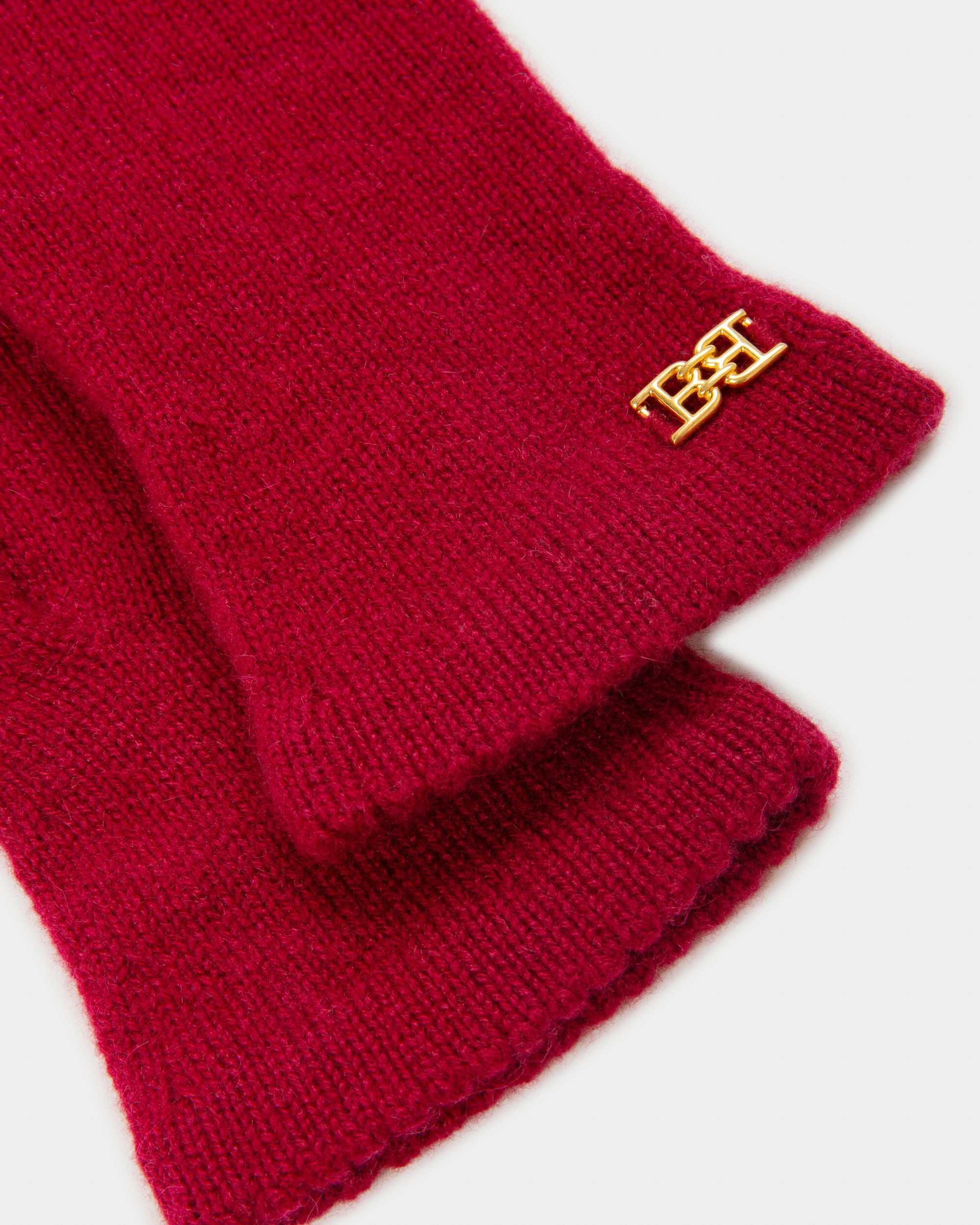 Set D'Accessoires En Cachemire Rouge Héritage - Femme - Bally - 06