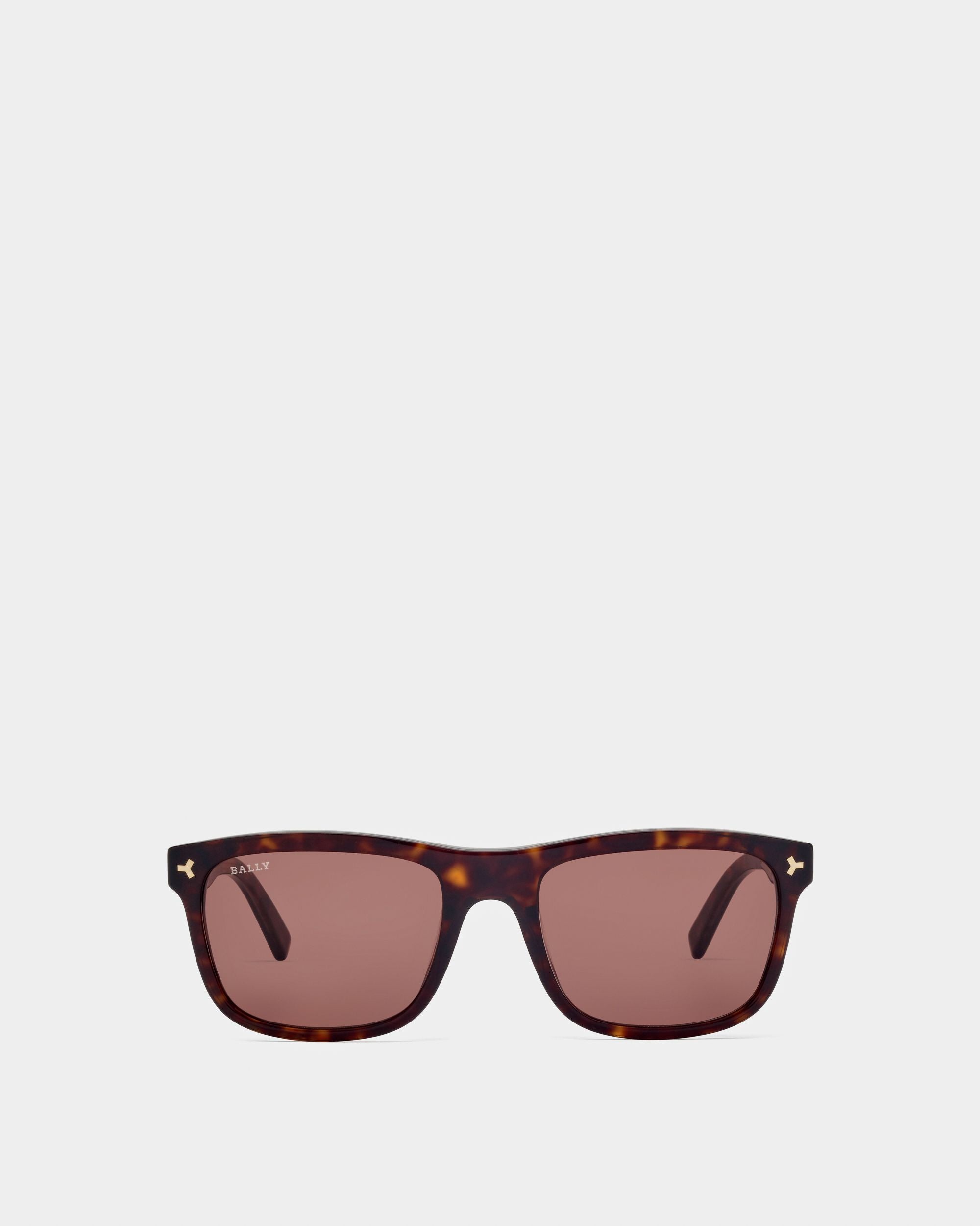 Lunettes De Soleil Felix Havane Foncé Avec Verres Marron - Homme - Bally - 01
