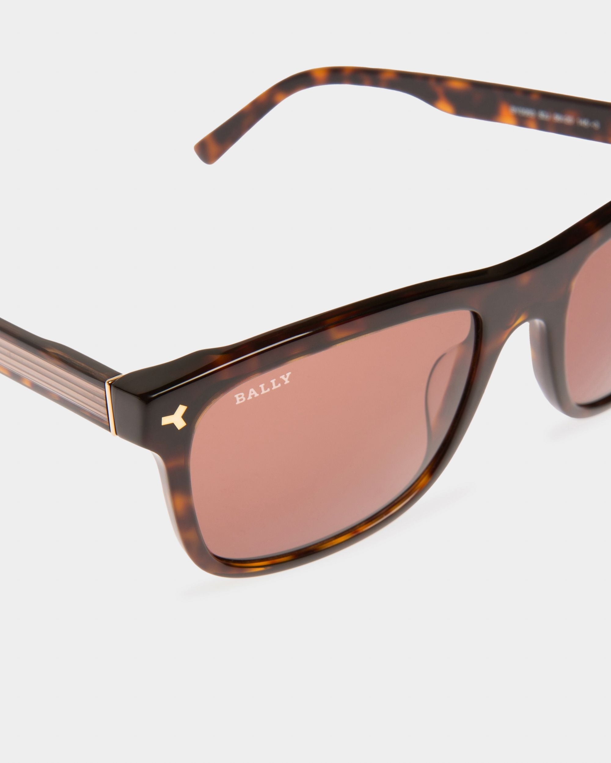 Lunettes De Soleil Felix Havane Foncé Avec Verres Marron - Homme - Bally - 02