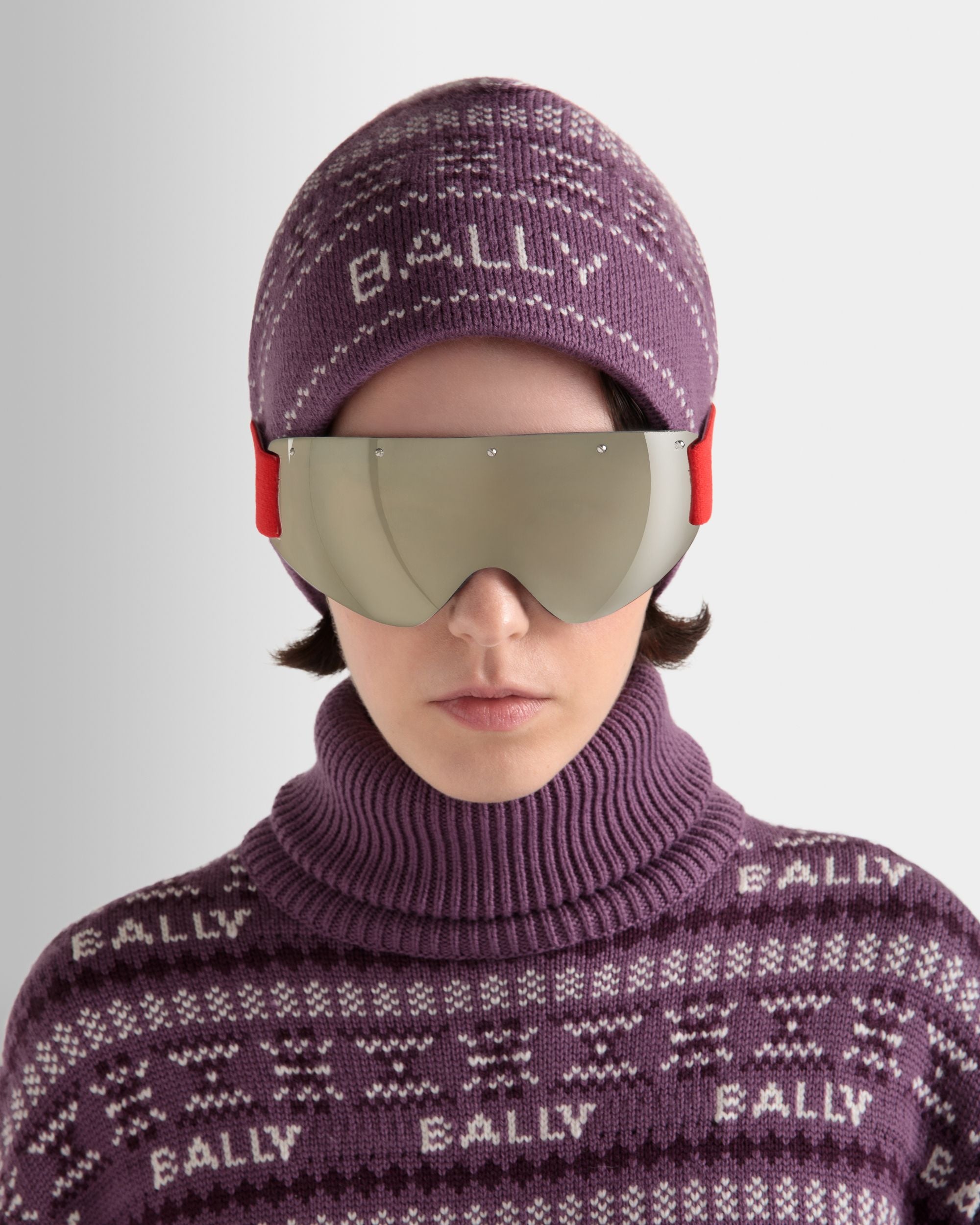 Masque De Ski Mountain Finition Jaune Miroitant - Other - Bally - 03