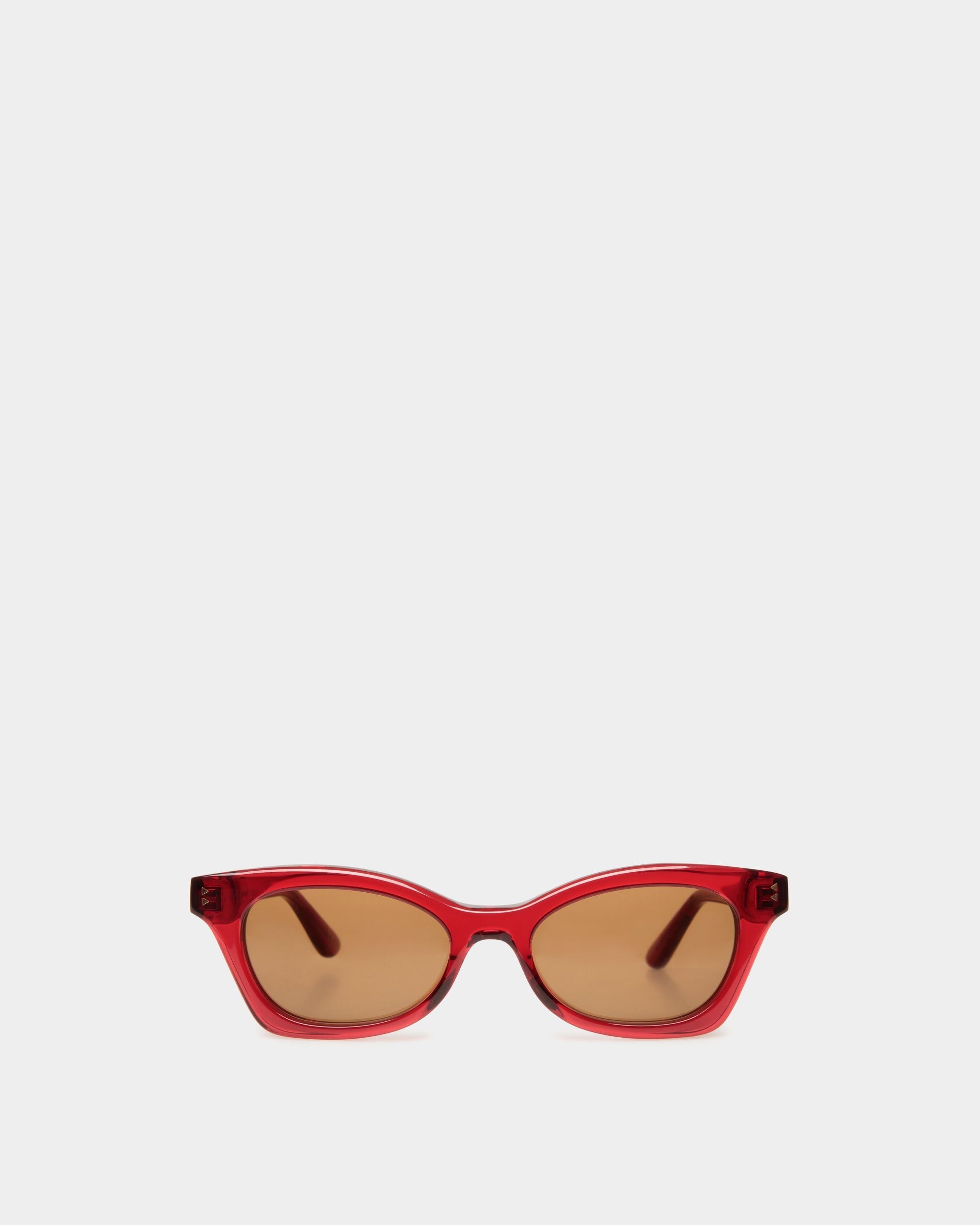 Lunettes De Soleil Sue En Acétate Rouge - Femme - Bally - 01