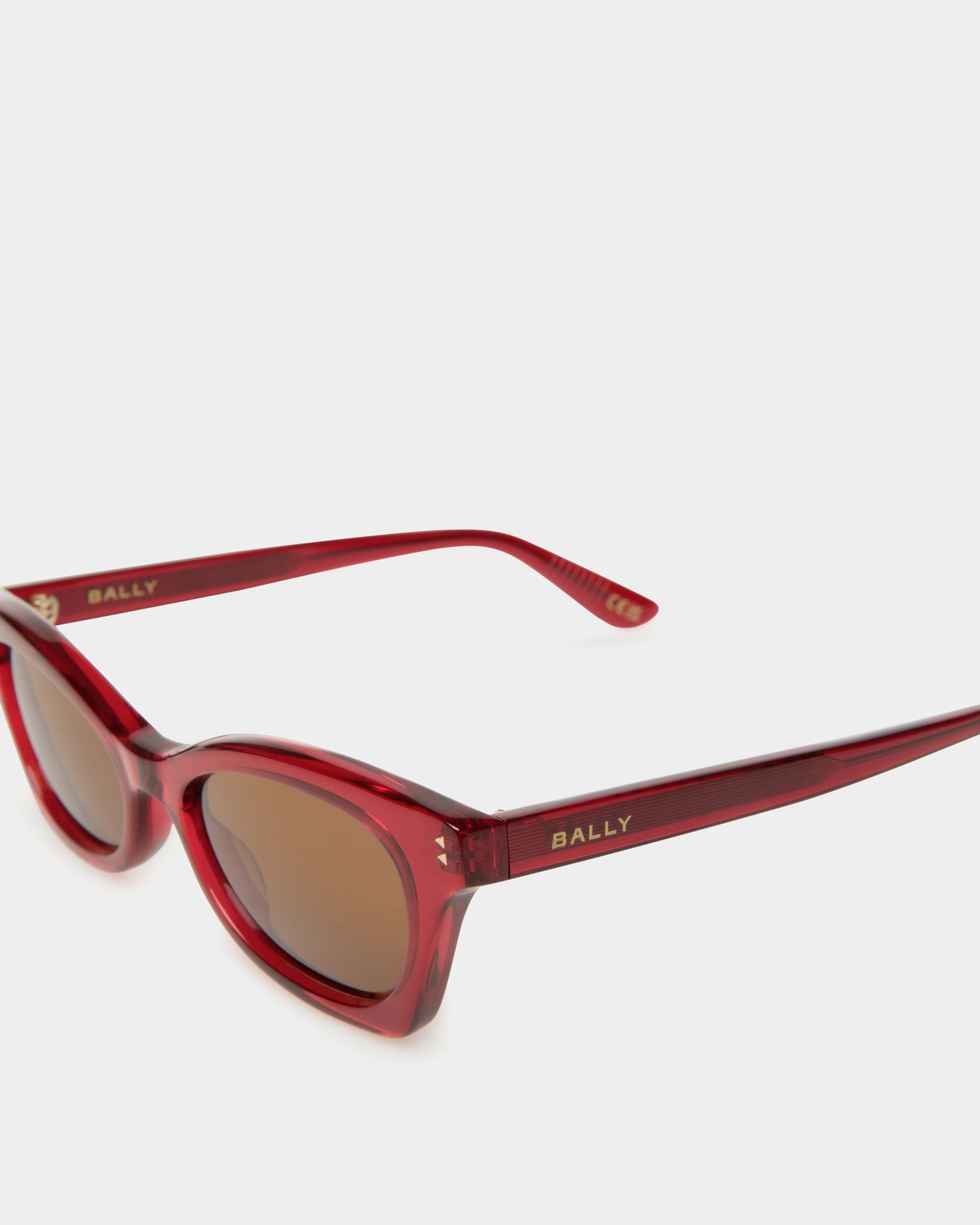 Lunettes De Soleil Sue En Acétate Rouge - Femme - Bally - 04