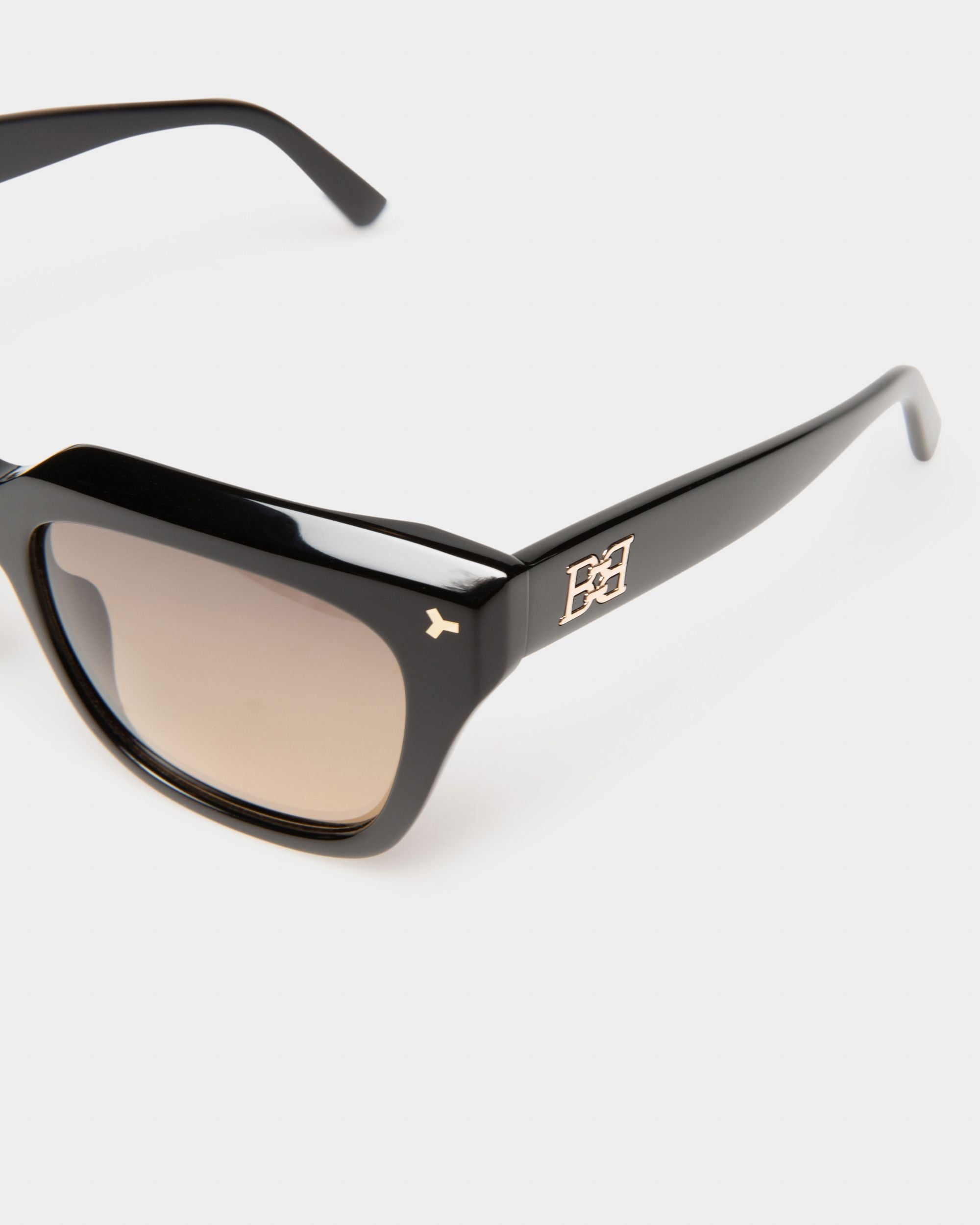 Stelli Lunettes De Soleil En Acétate Noir Brillant - Femme - Bally - 02