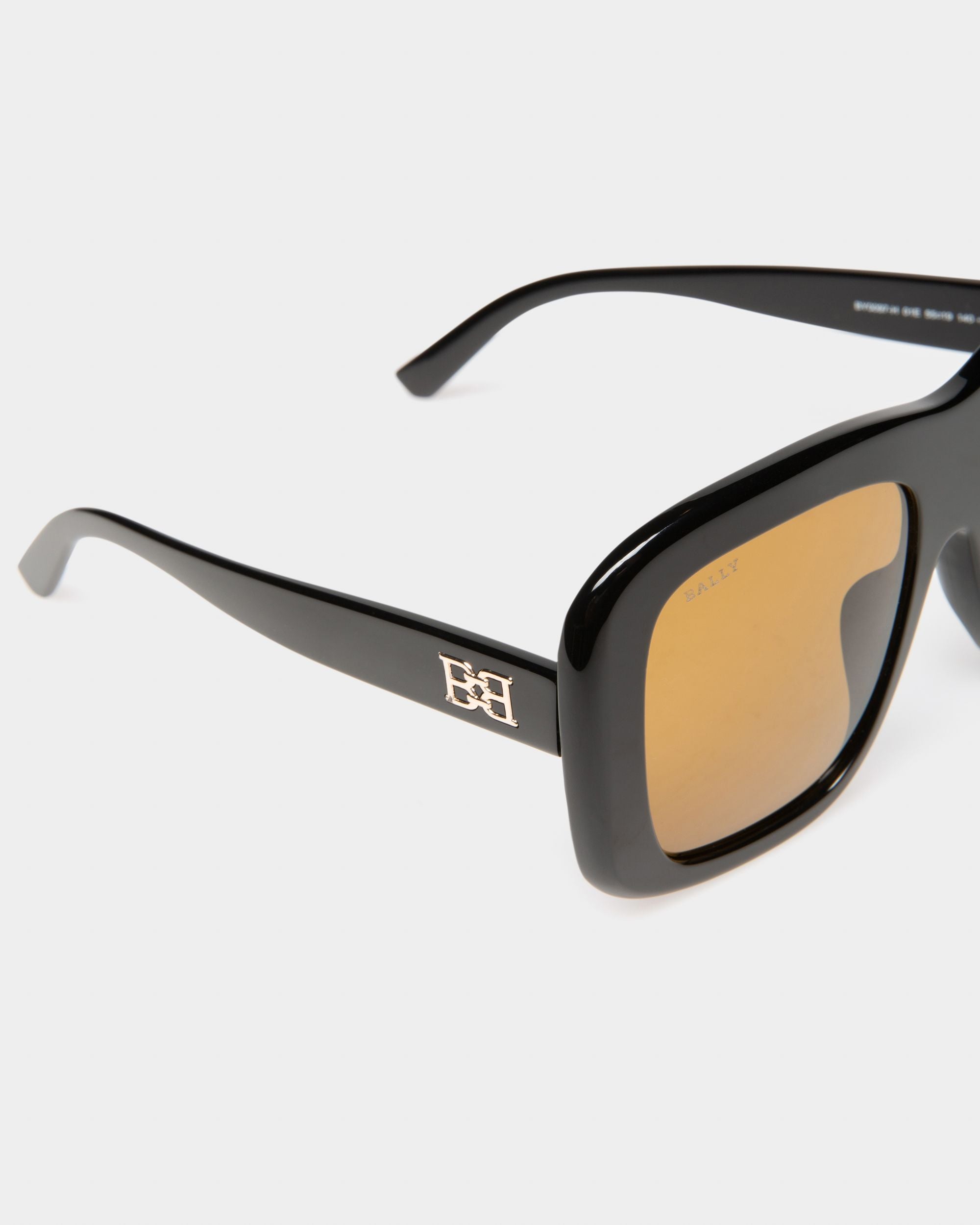 Constance Lunettes De Soleil En Acétate Noir Brillant - Femme - Bally - 02