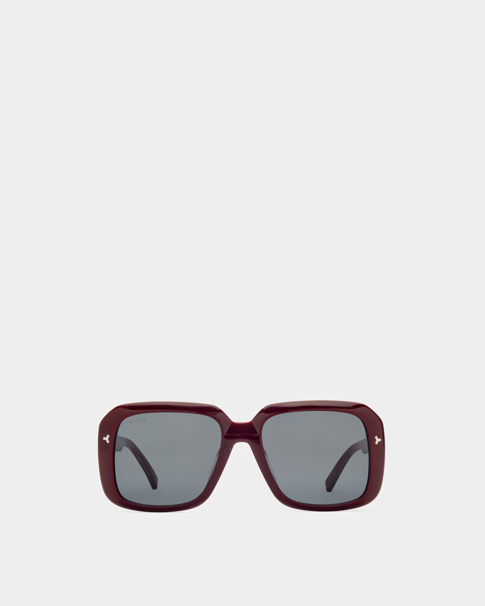 Thun Lunettes De Soleil En Acétate Bordeaux Brillant - Homme - Bally - 01