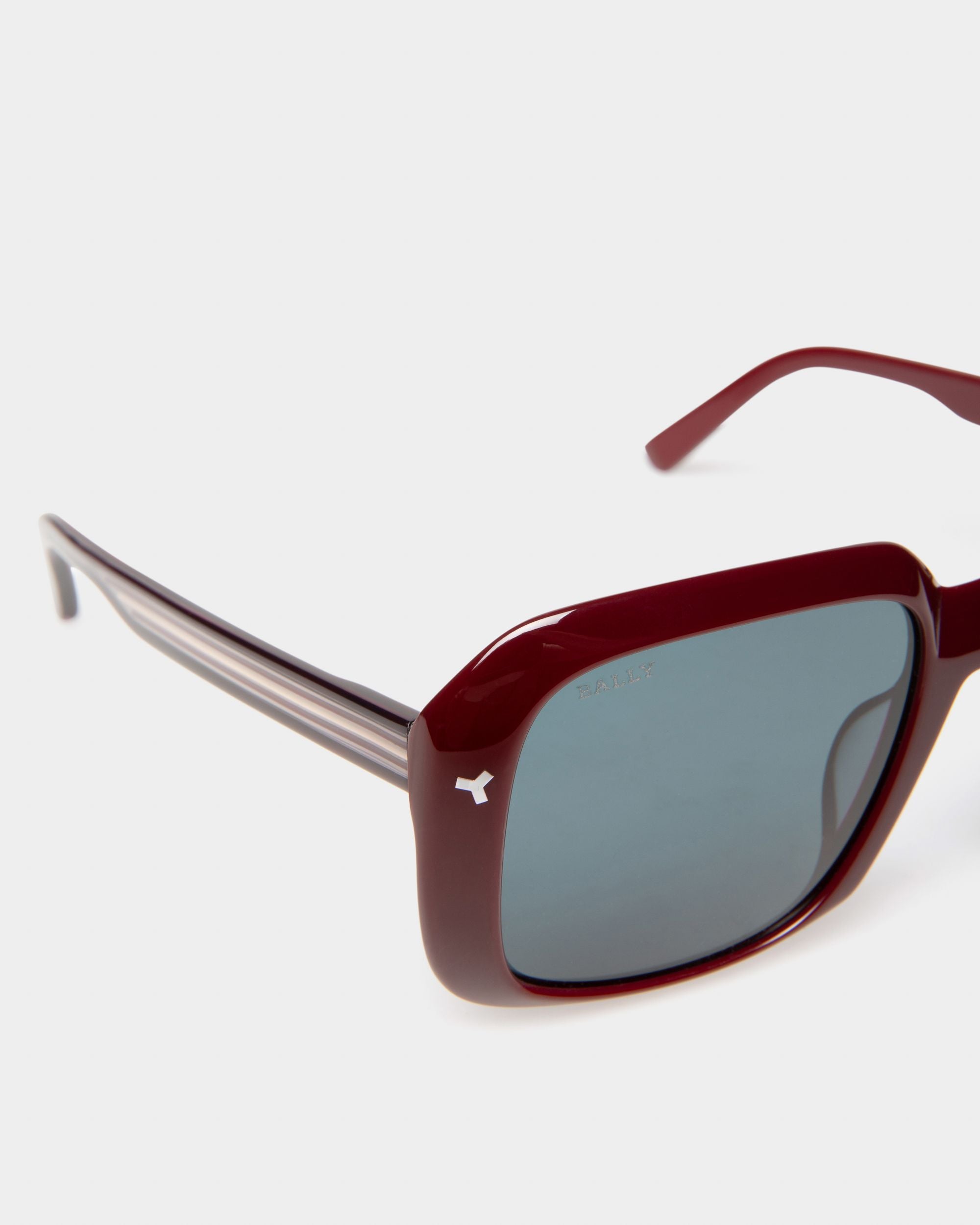 Thun Lunettes De Soleil En Acétate Bordeaux Brillant - Homme - Bally - 02