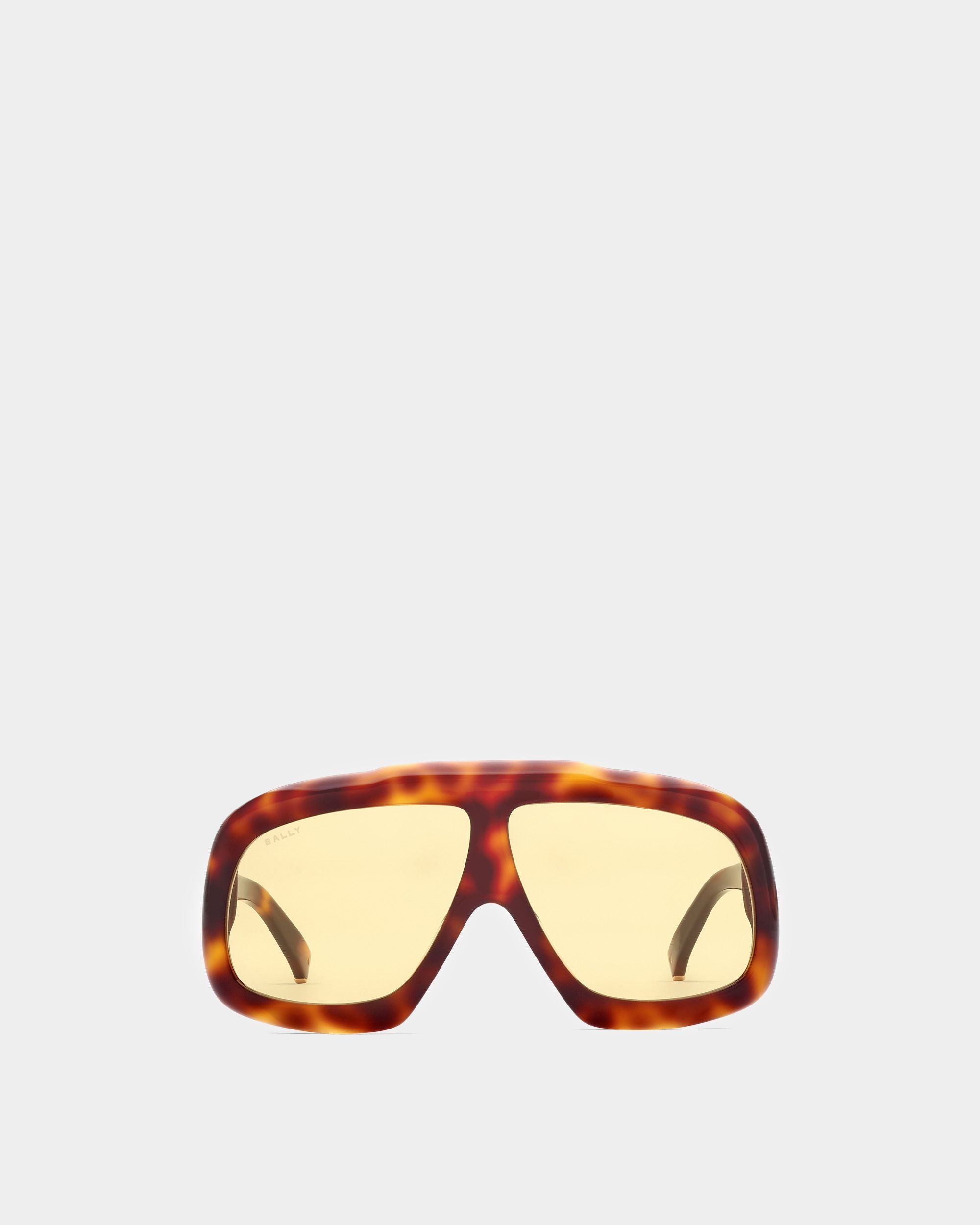 Lunettes De Soleil Eyger Havane Et Jaunes En Acétate - Other - Bally - 01