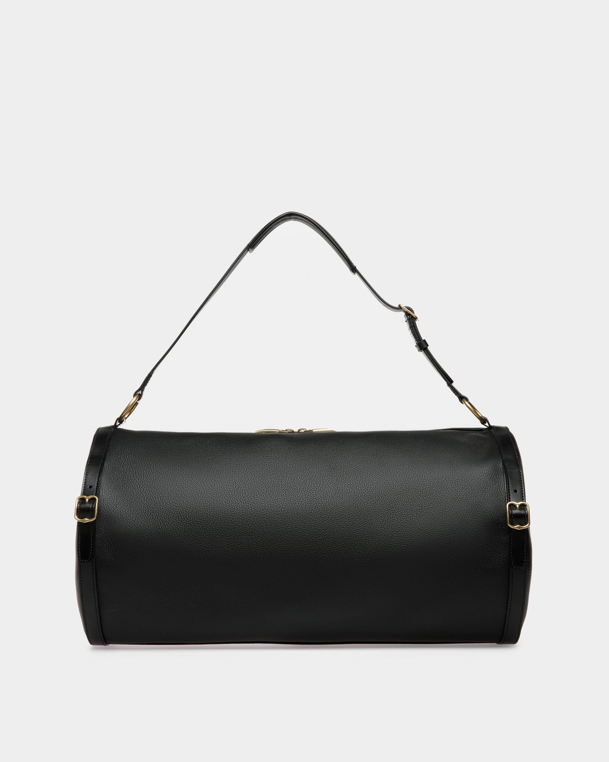 Grand Sac De Sport En Cuir Noir - Homme - Bally - 02