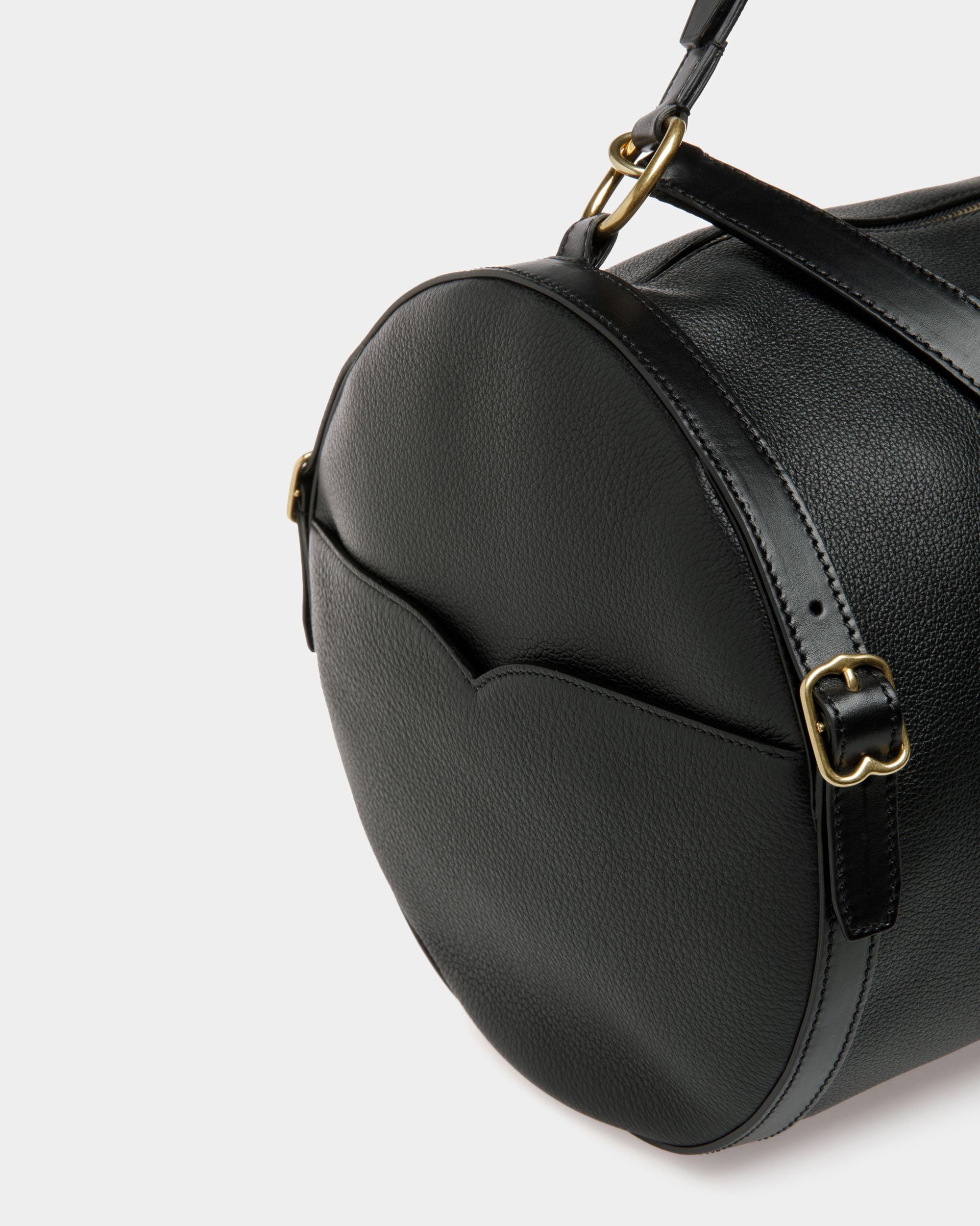 Grand Sac De Sport En Cuir Noir - Homme - Bally - 05