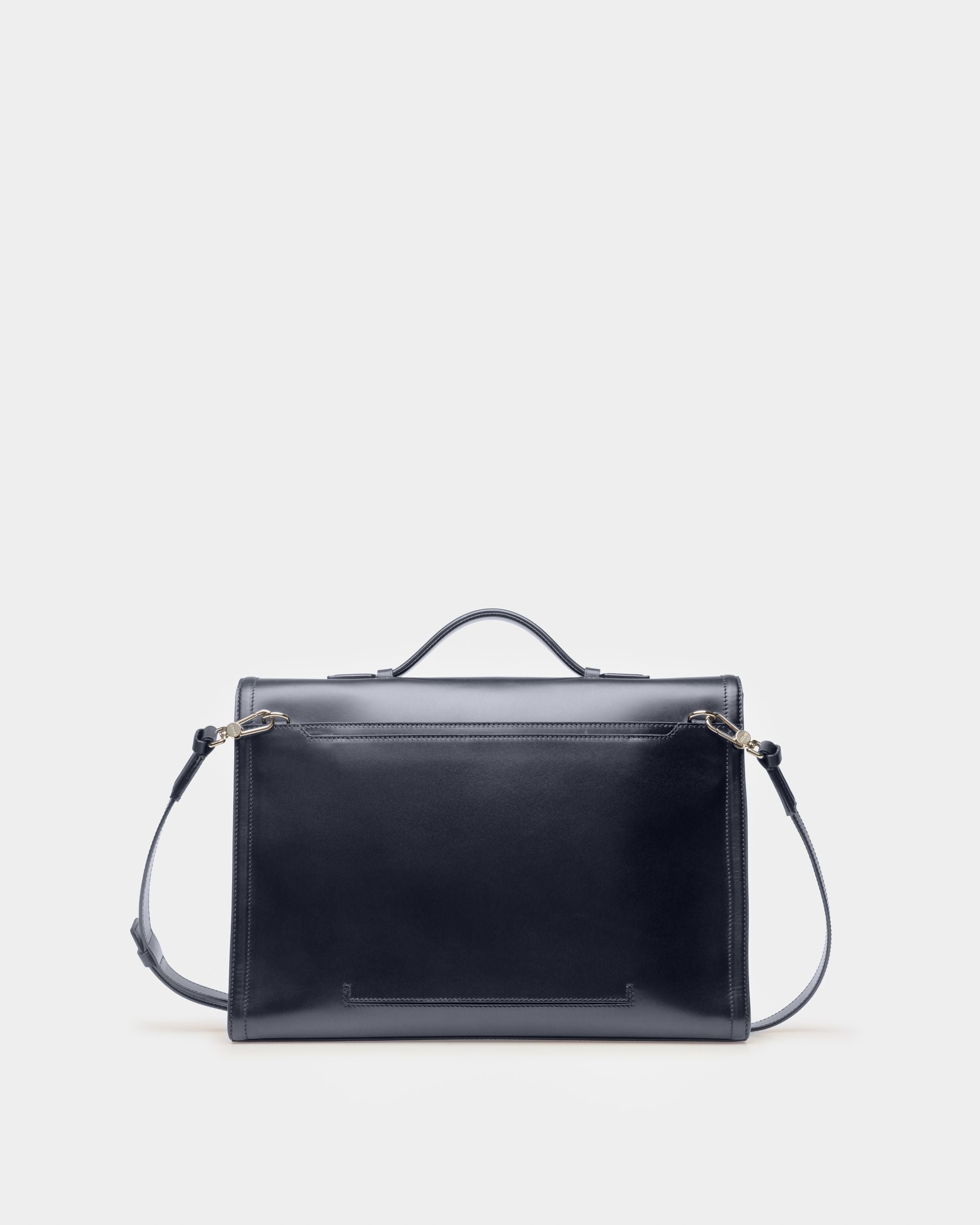 Soroh Serviette En Cuir Bleu Marine - Homme - Bally - 03
