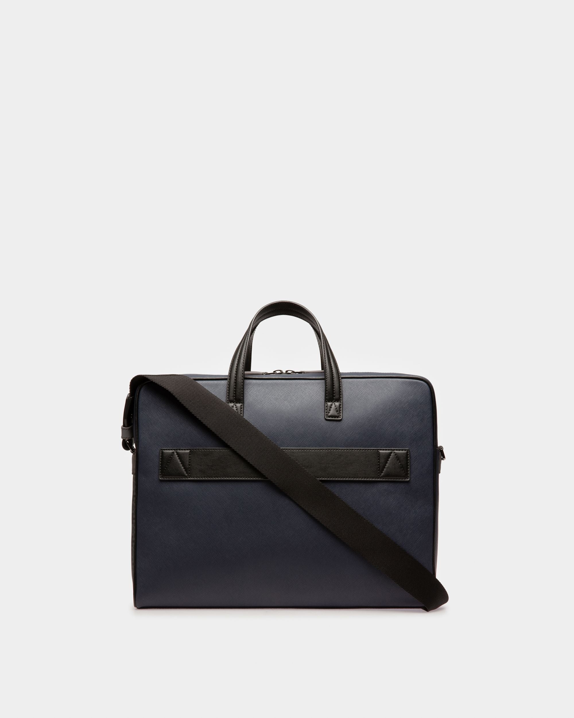 Mikes Sac Beniness En Cuir Bleu Marine - Homme - Bally - 03