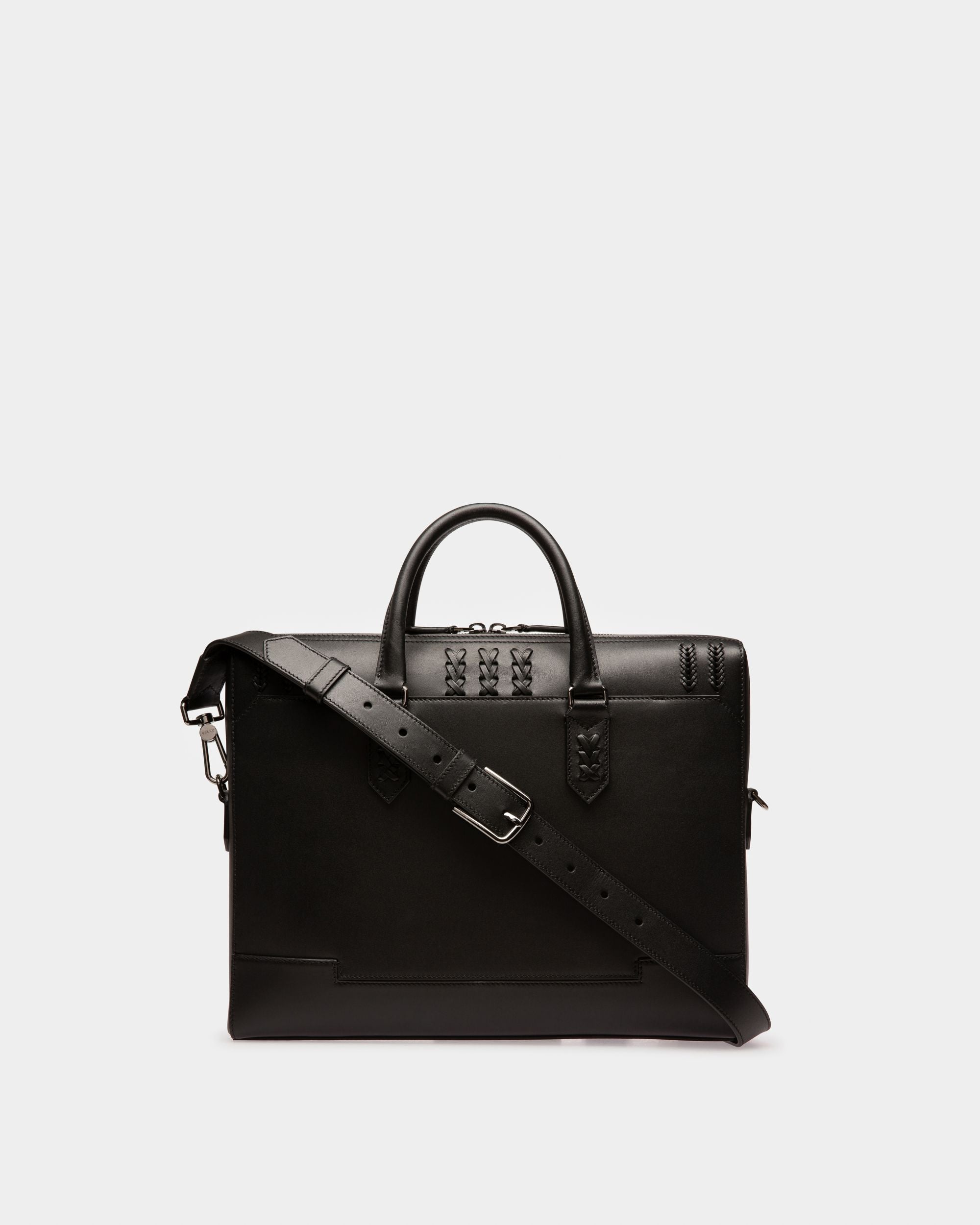 Celter Sac Professionnel En Cuir Noir - Homme - Bally - 03
