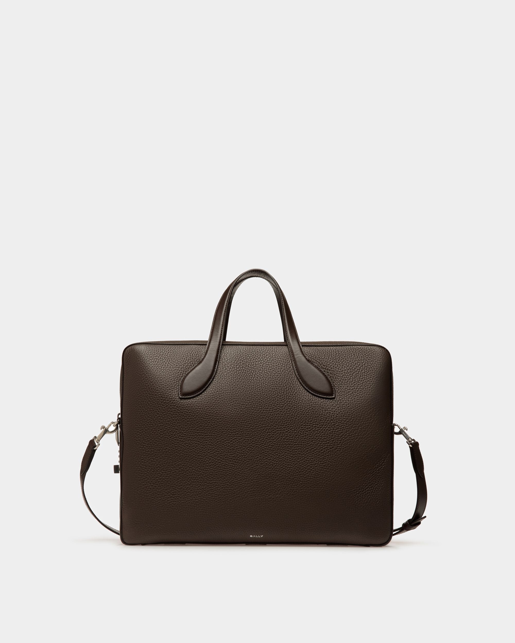 Cartable Lago En Cuir Marron - Homme - Bally - 01