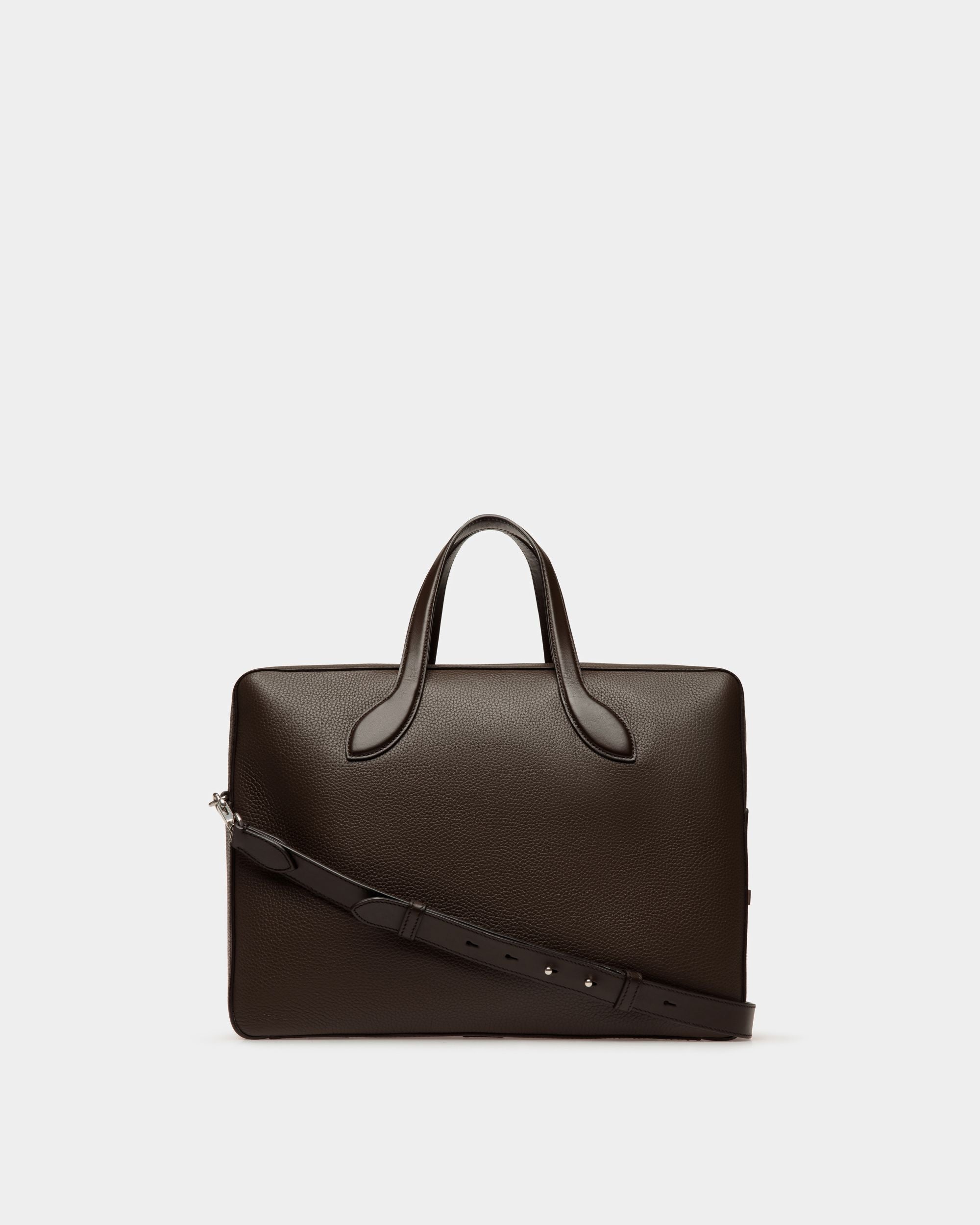 Cartable Lago En Cuir Marron - Homme - Bally - 02