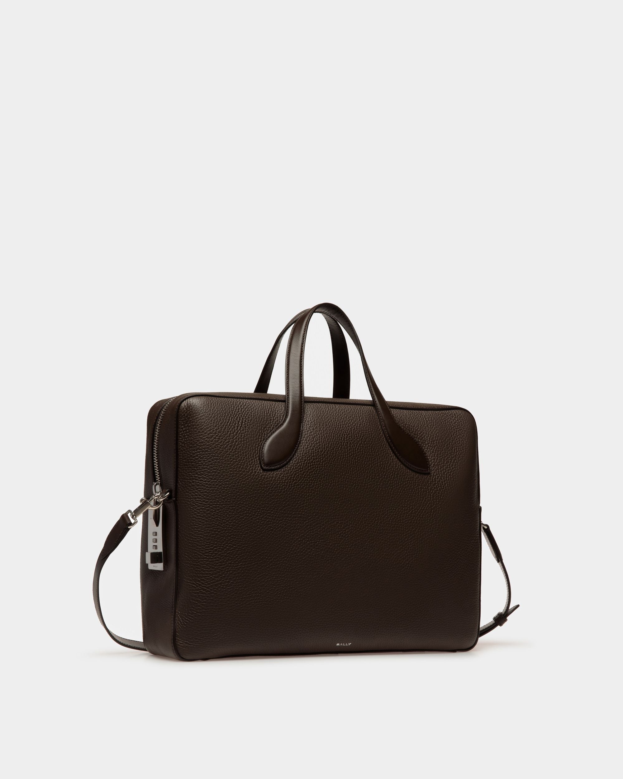 Cartable Lago En Cuir Marron - Homme - Bally - 03