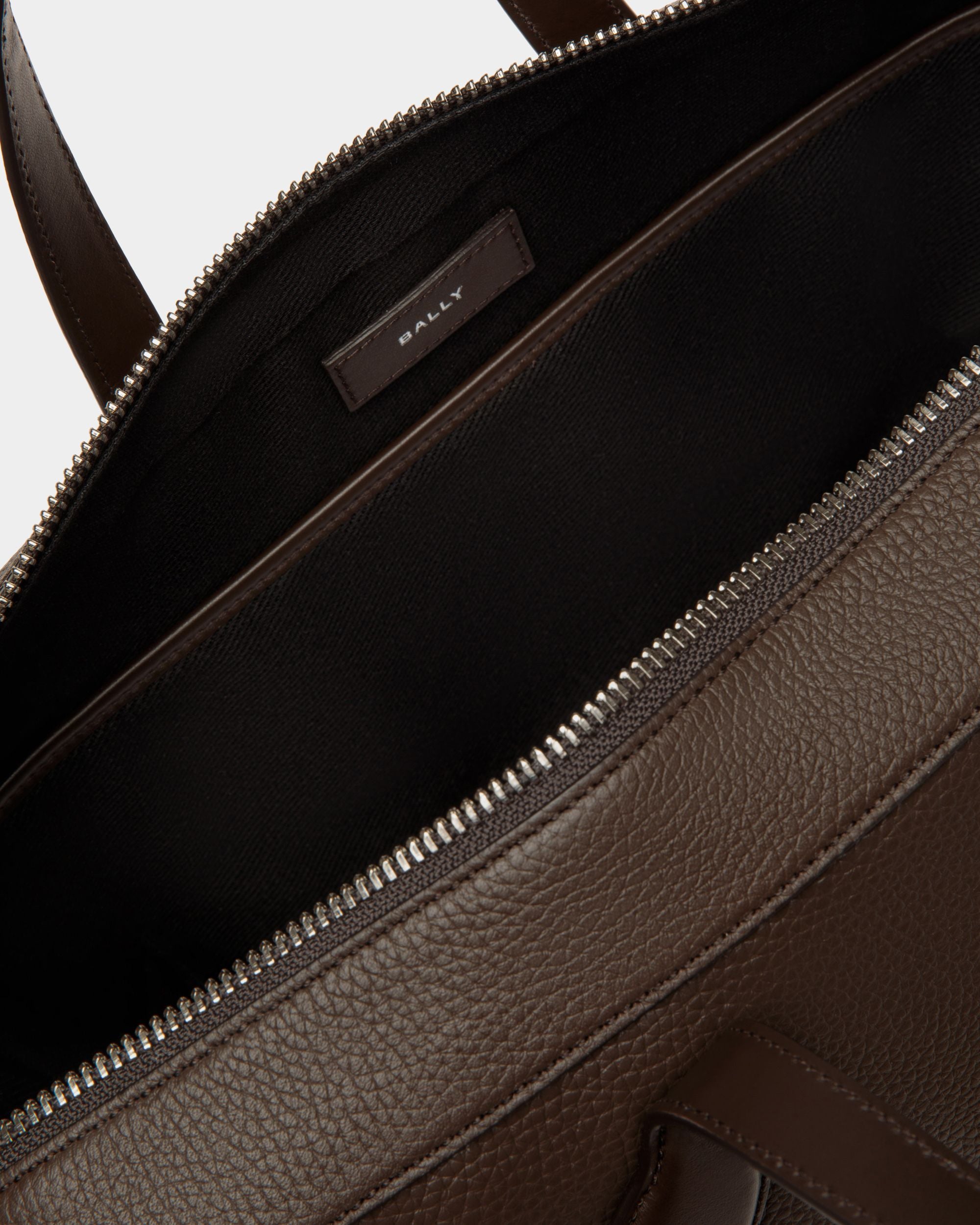 Cartable Lago En Cuir Marron - Homme - Bally - 05
