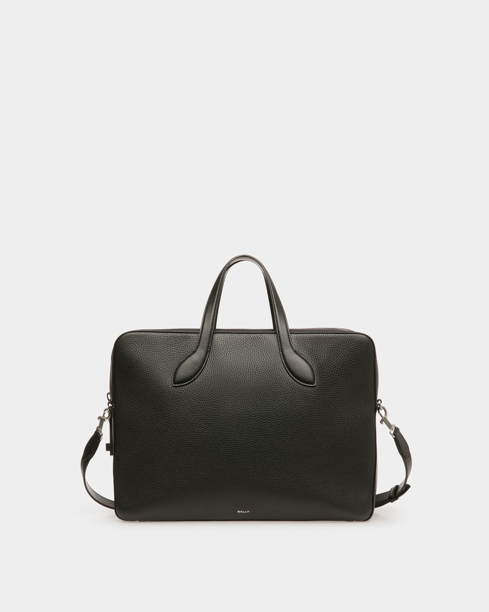 Cartable Lago En Cuir Noir - Homme - Bally - 01