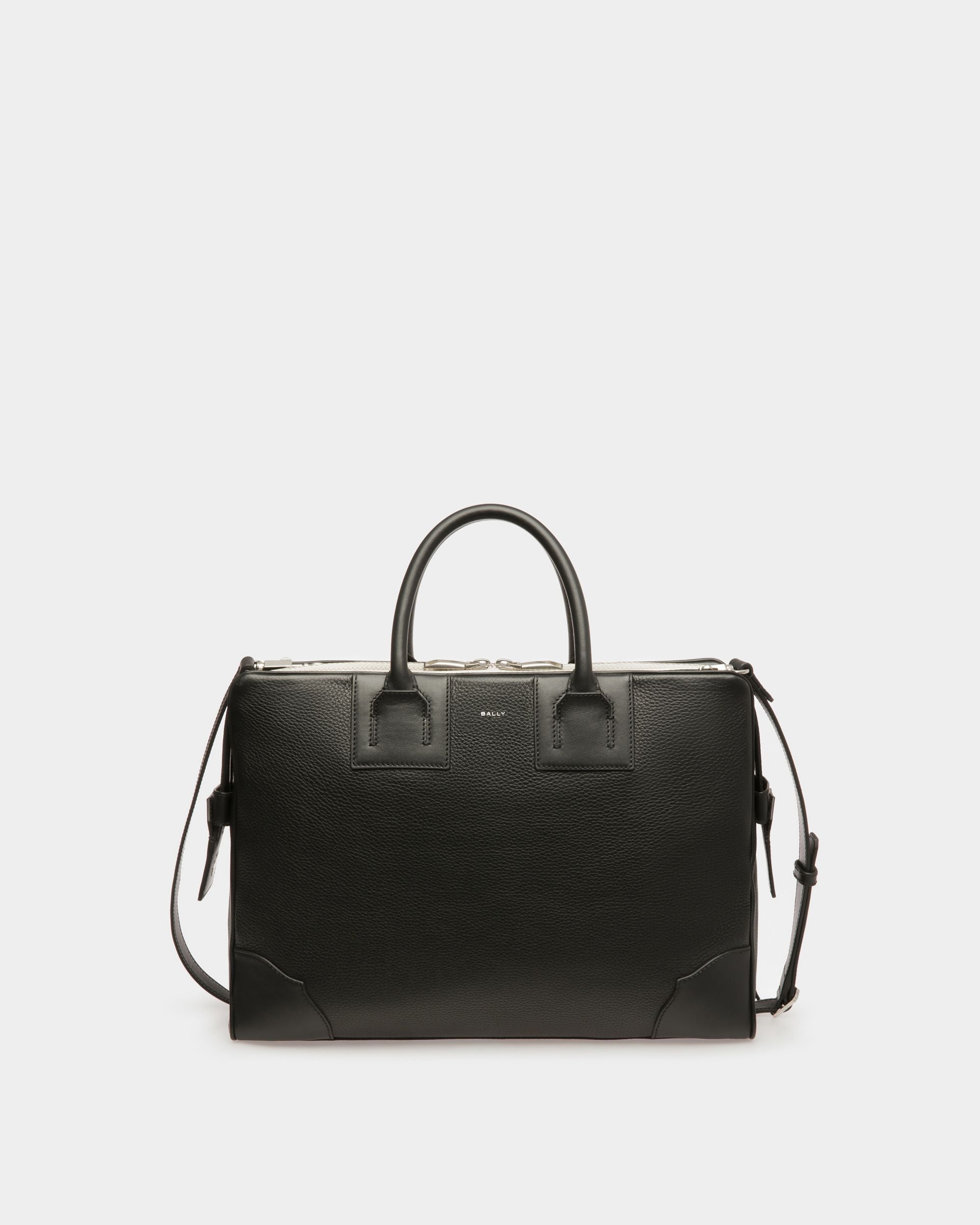 Cartable Ribbon En cuir noir - Homme - Bally - 01