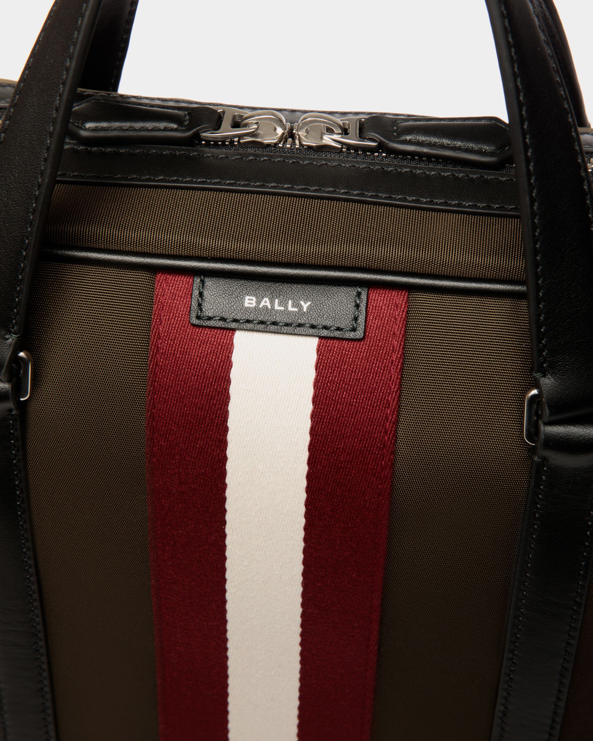 Cartable Code En Nylon Military Green - Homme - Bally - 05