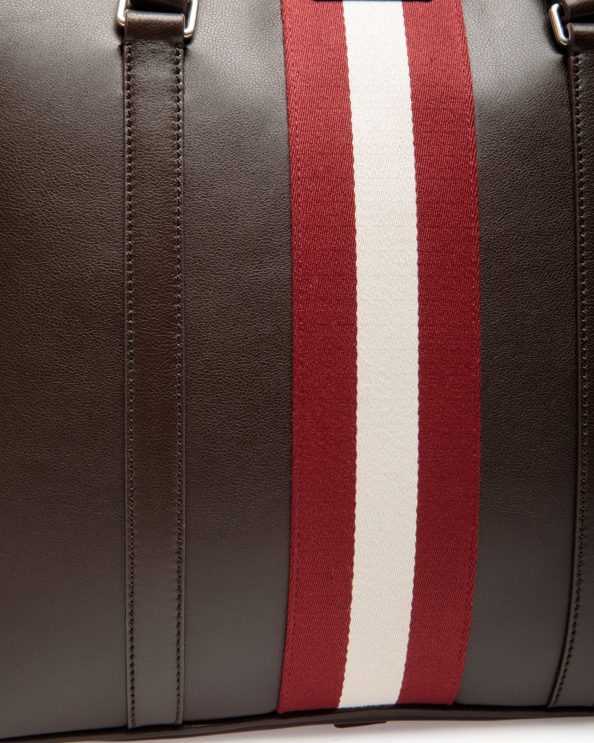 Cartable Code En Cuir Ebano - Homme - Bally - 05