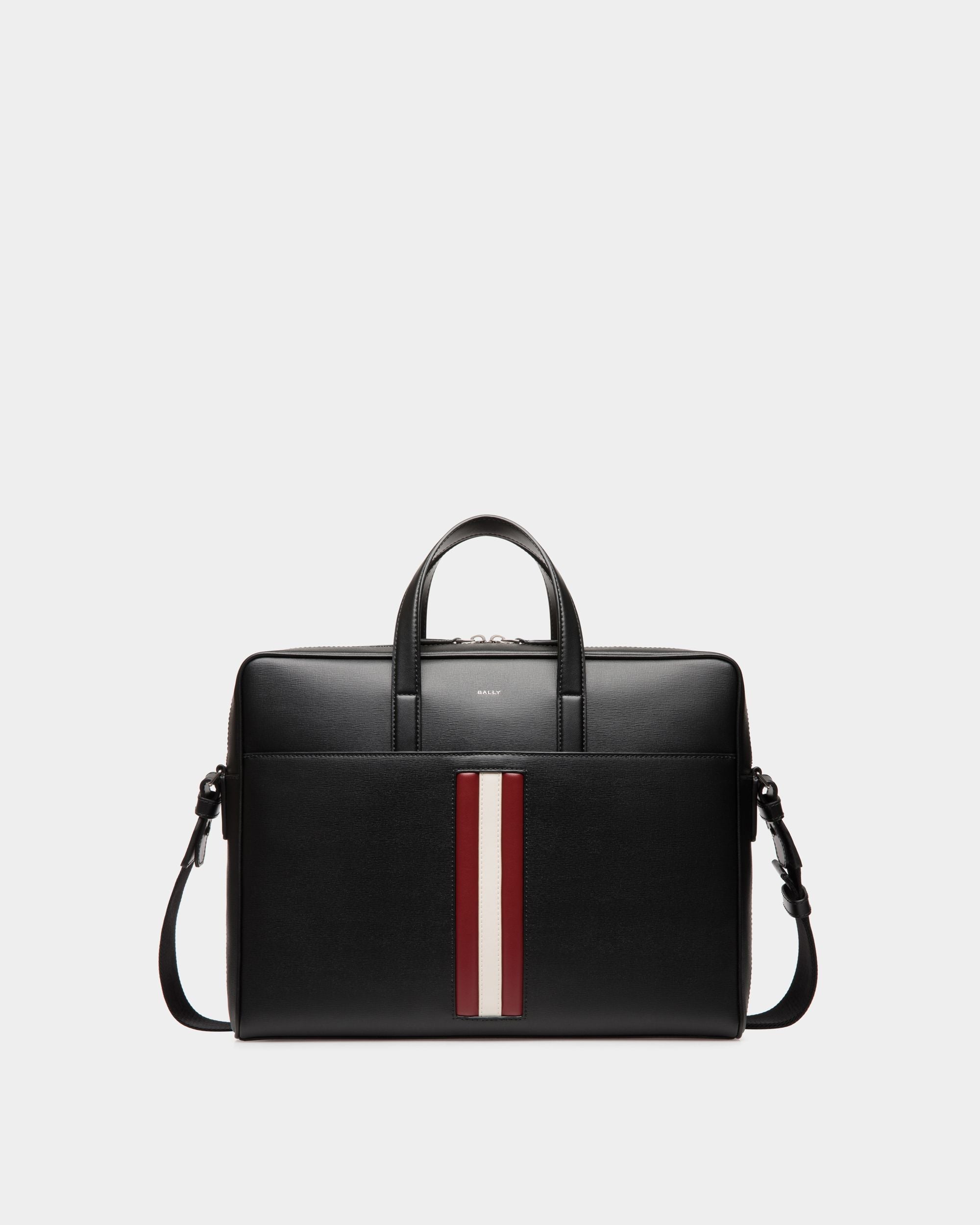 Cartable Mythos En Cuir Recyclé Noir - Homme - Bally - 01