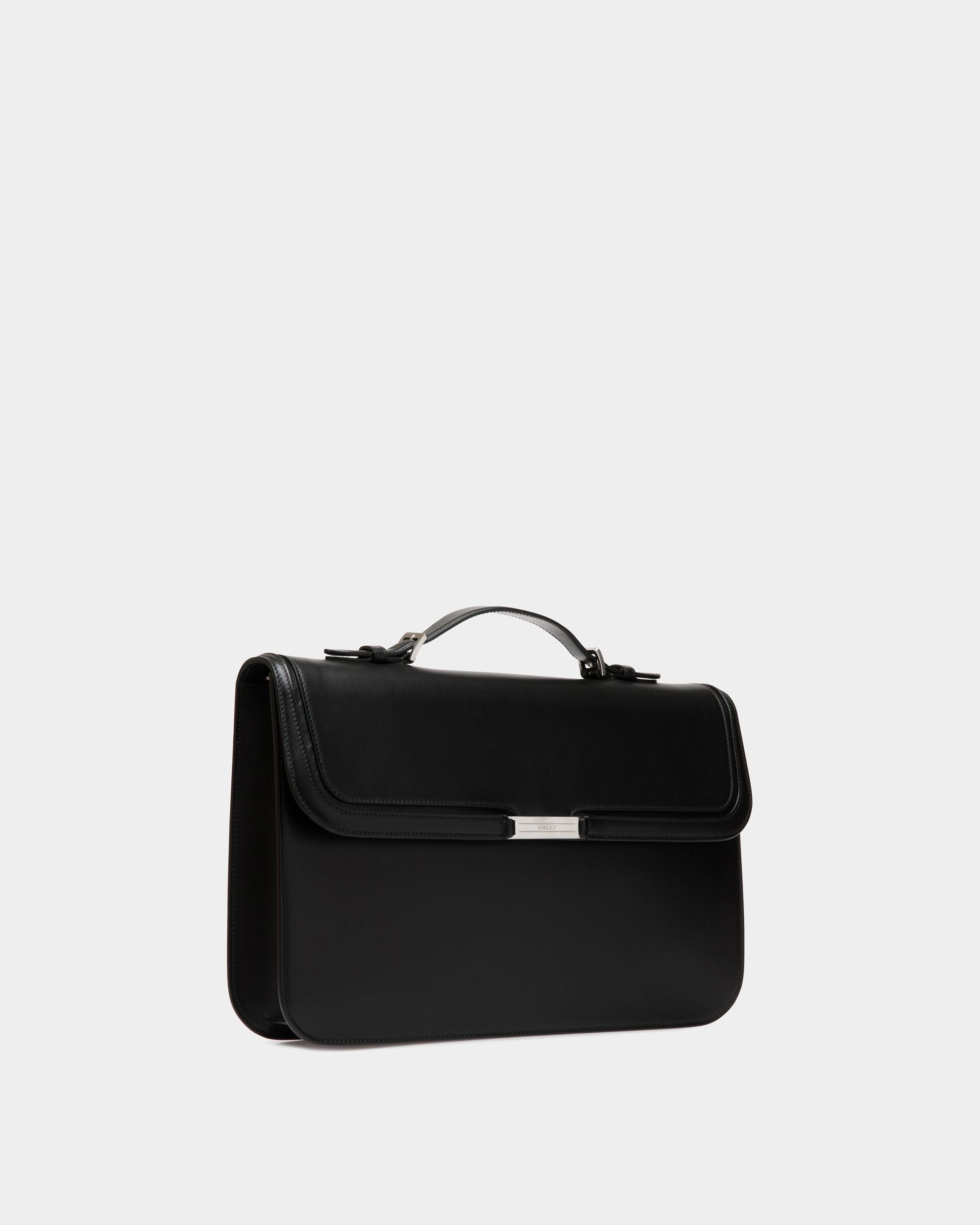 Cartable Deco En Cuir Noir - Homme - Bally - 03