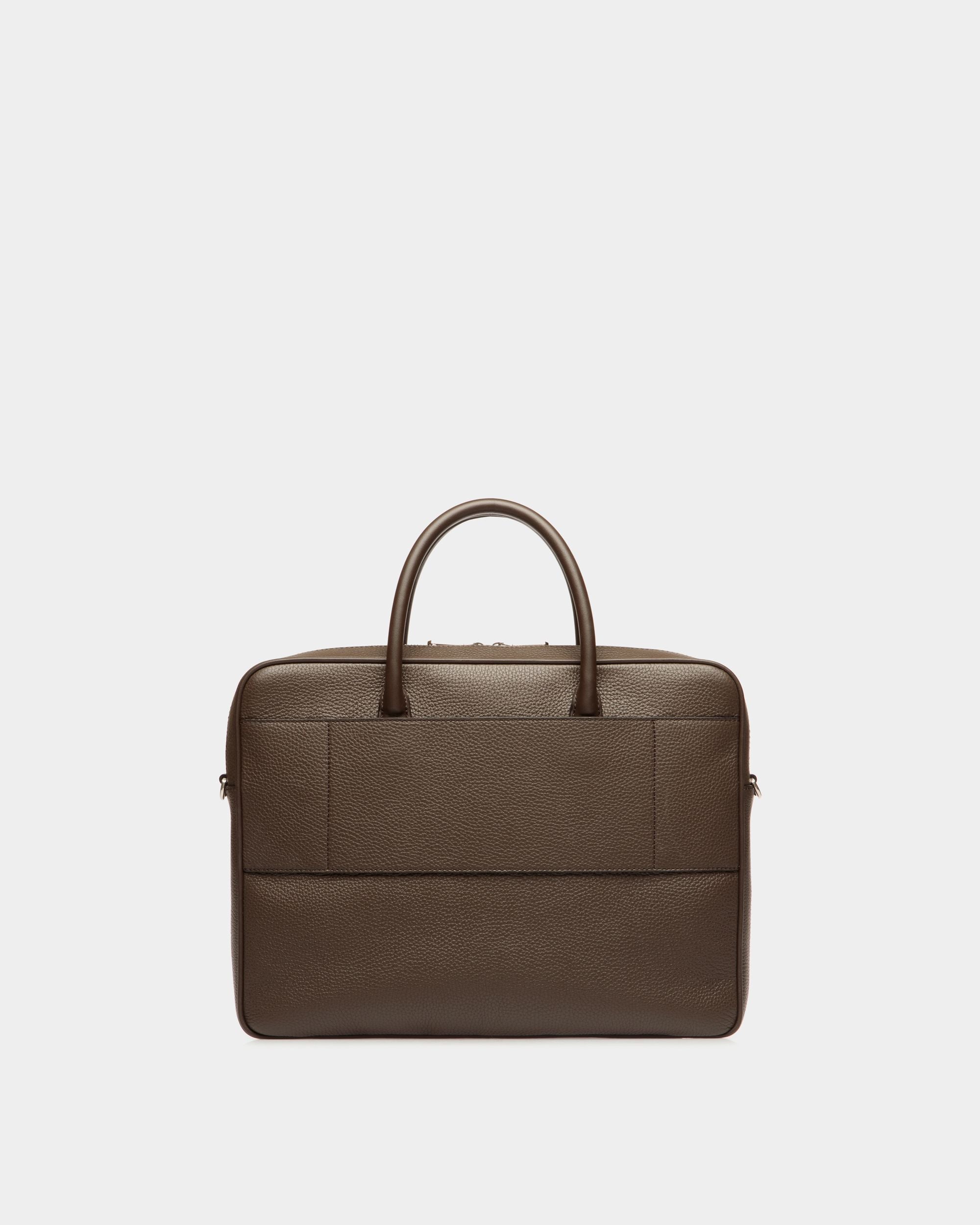 Cartable Oeden En Cuir Ebano - Homme - Bally - 03