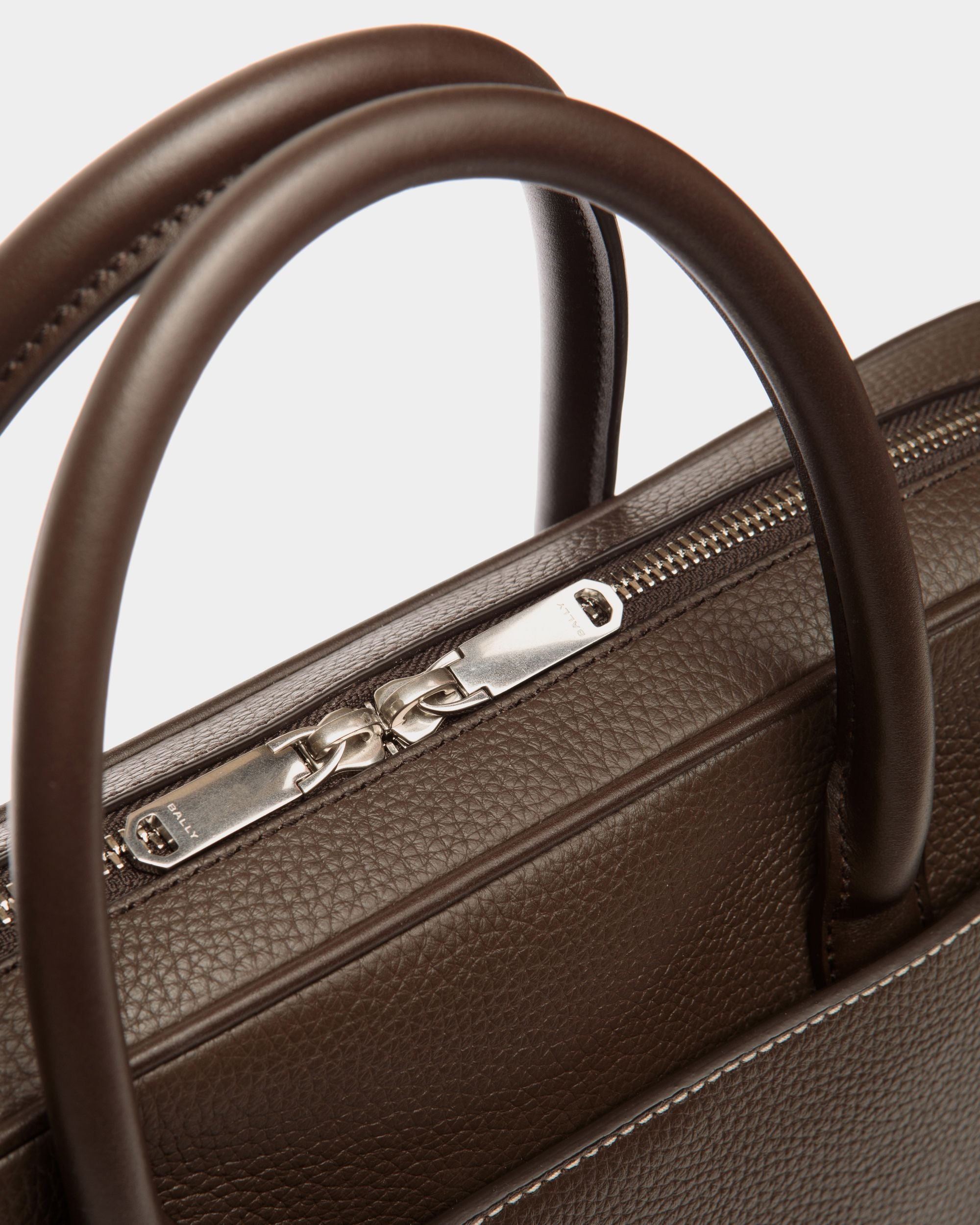 Cartable Oeden En Cuir Ebano - Homme - Bally - 07
