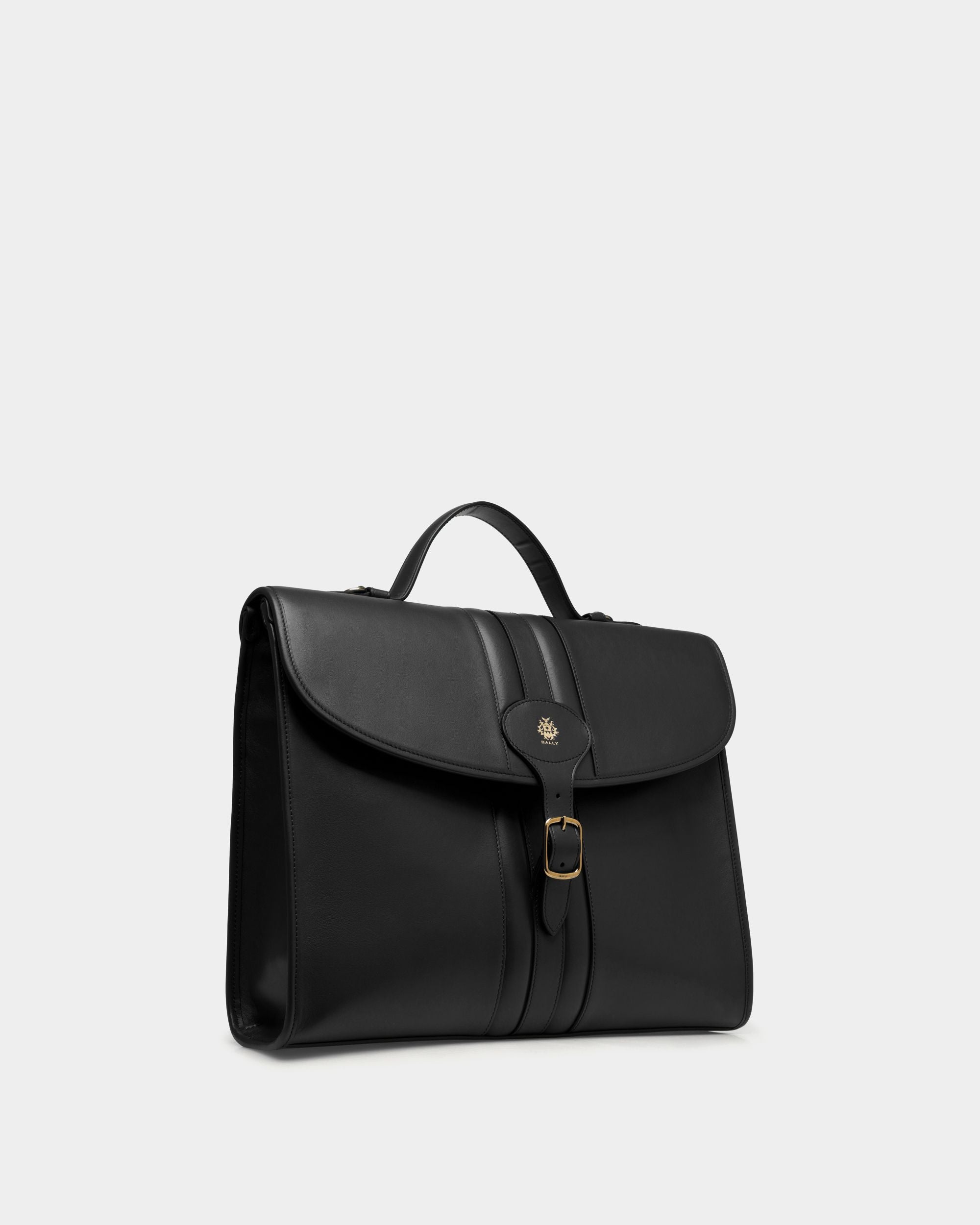 Cartable Beckett En Cuir Noir - Homme - Bally - 04