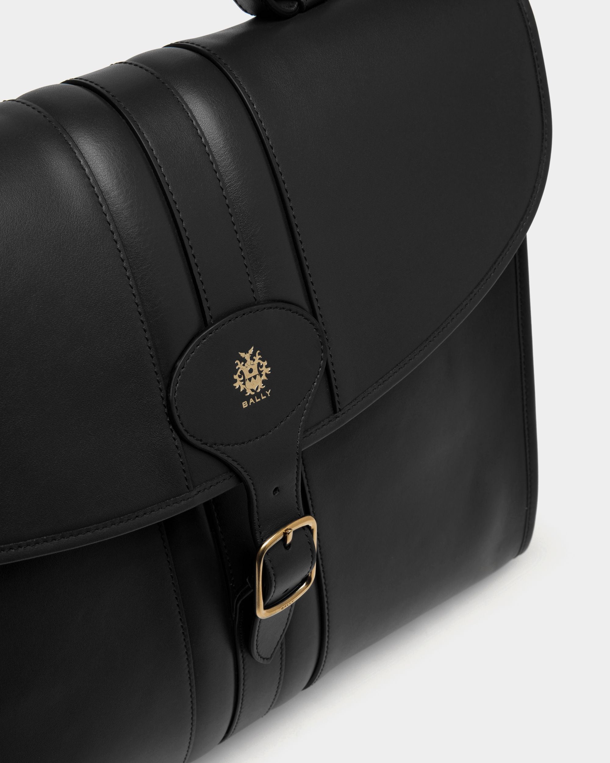 Cartable Beckett En Cuir Noir - Homme - Bally - 06