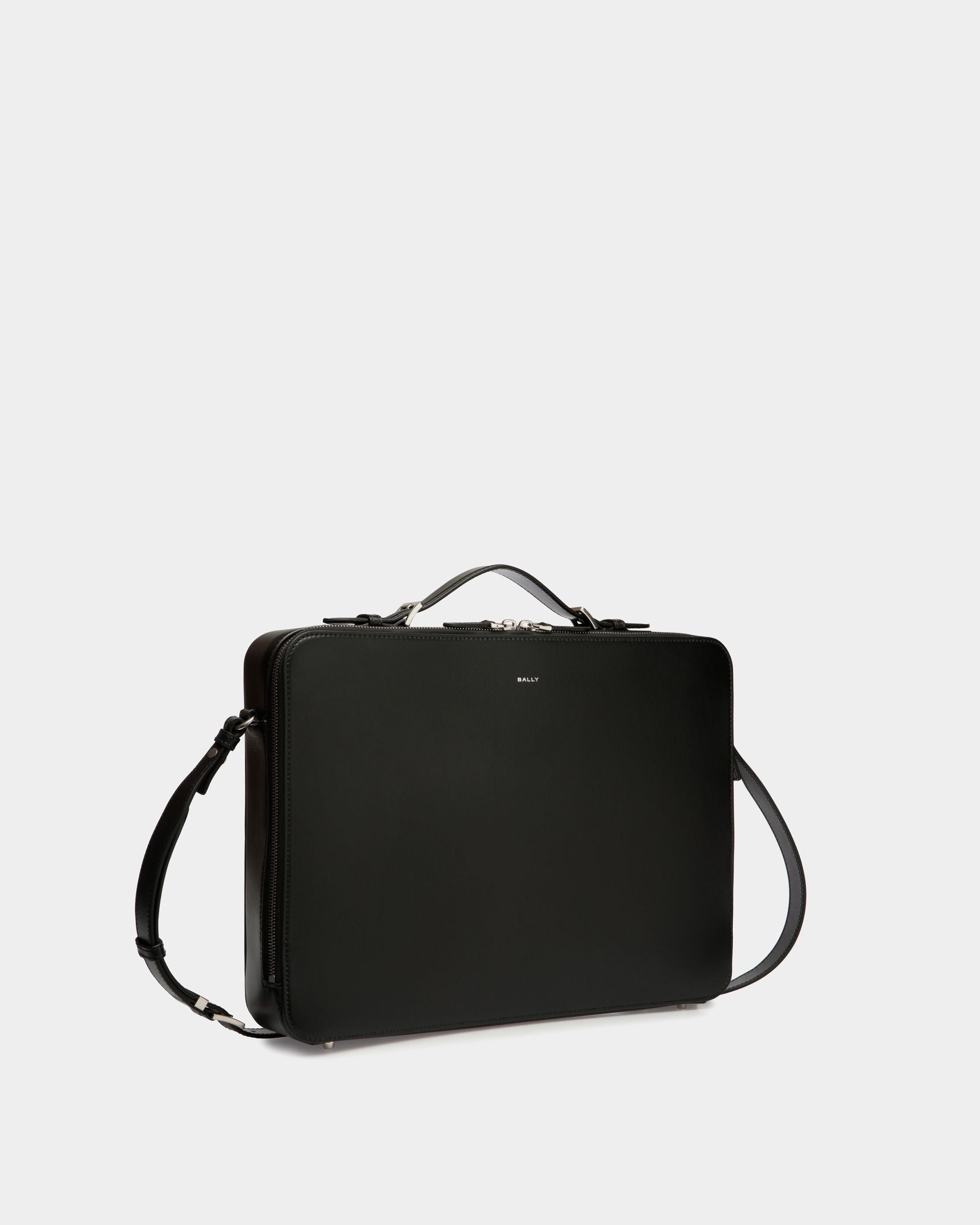 Cartable Deco En Cuir Noir - Homme - Bally - 03