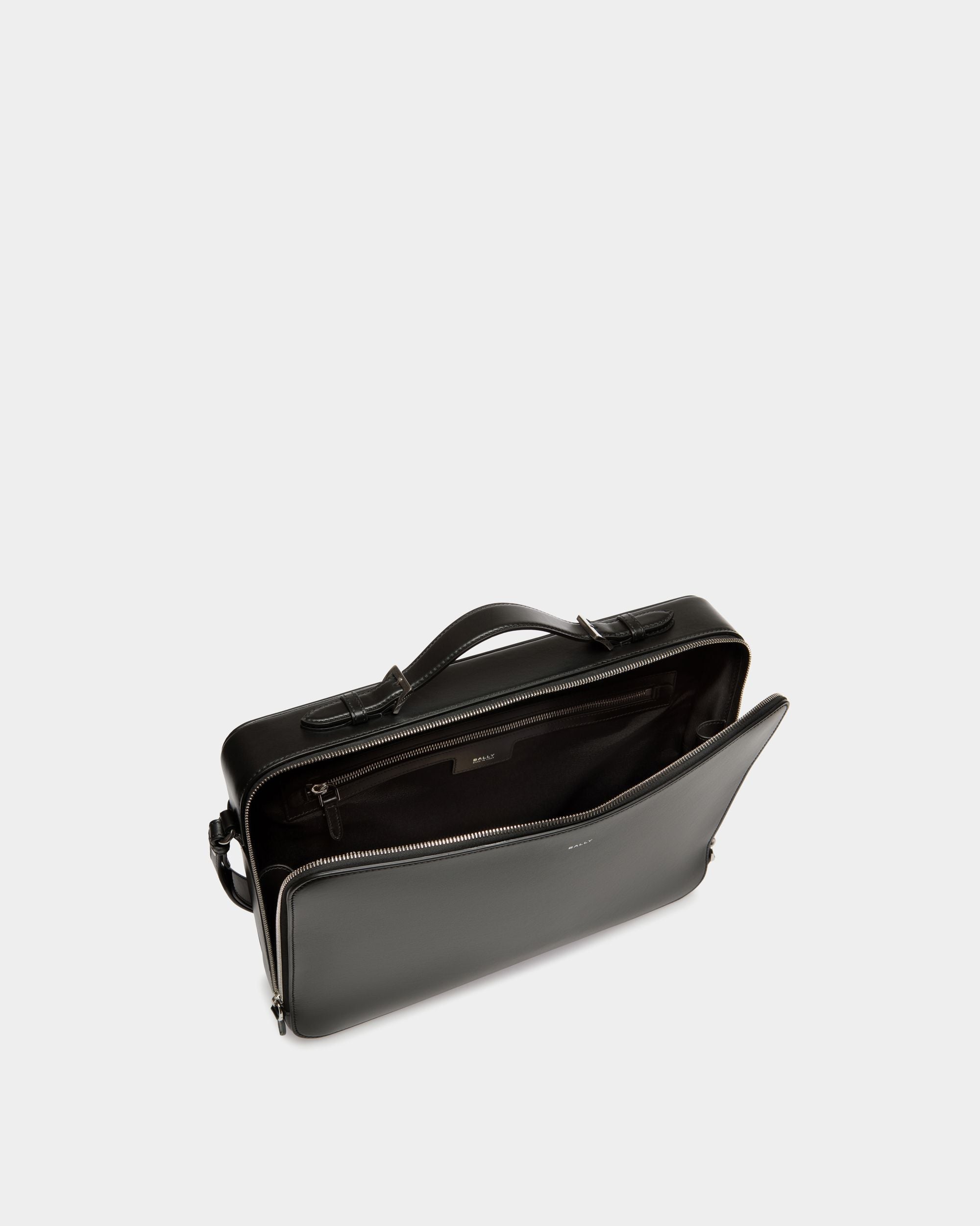 Cartable Deco En Cuir Noir - Homme - Bally - 04