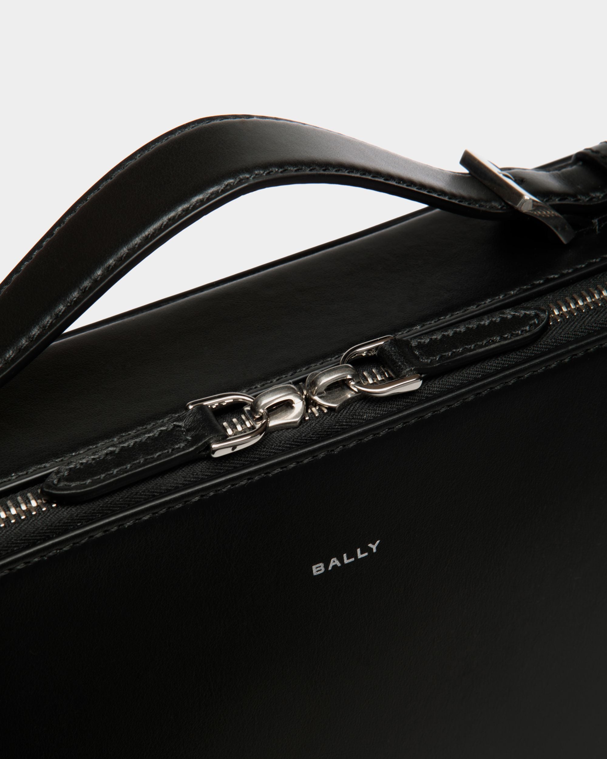 Cartable Deco En Cuir Noir - Homme - Bally - 05