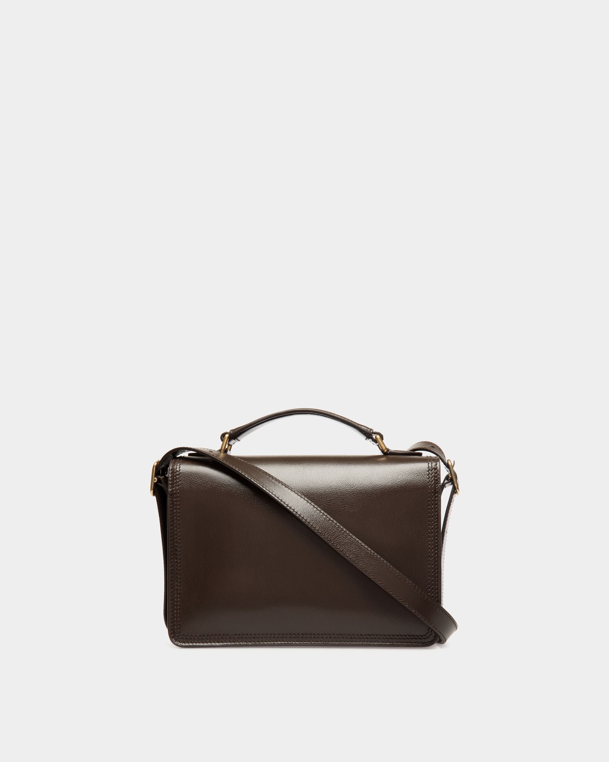 Sac À Bandoulière Beckett En Cuir Ebano - Homme - Bally - 02