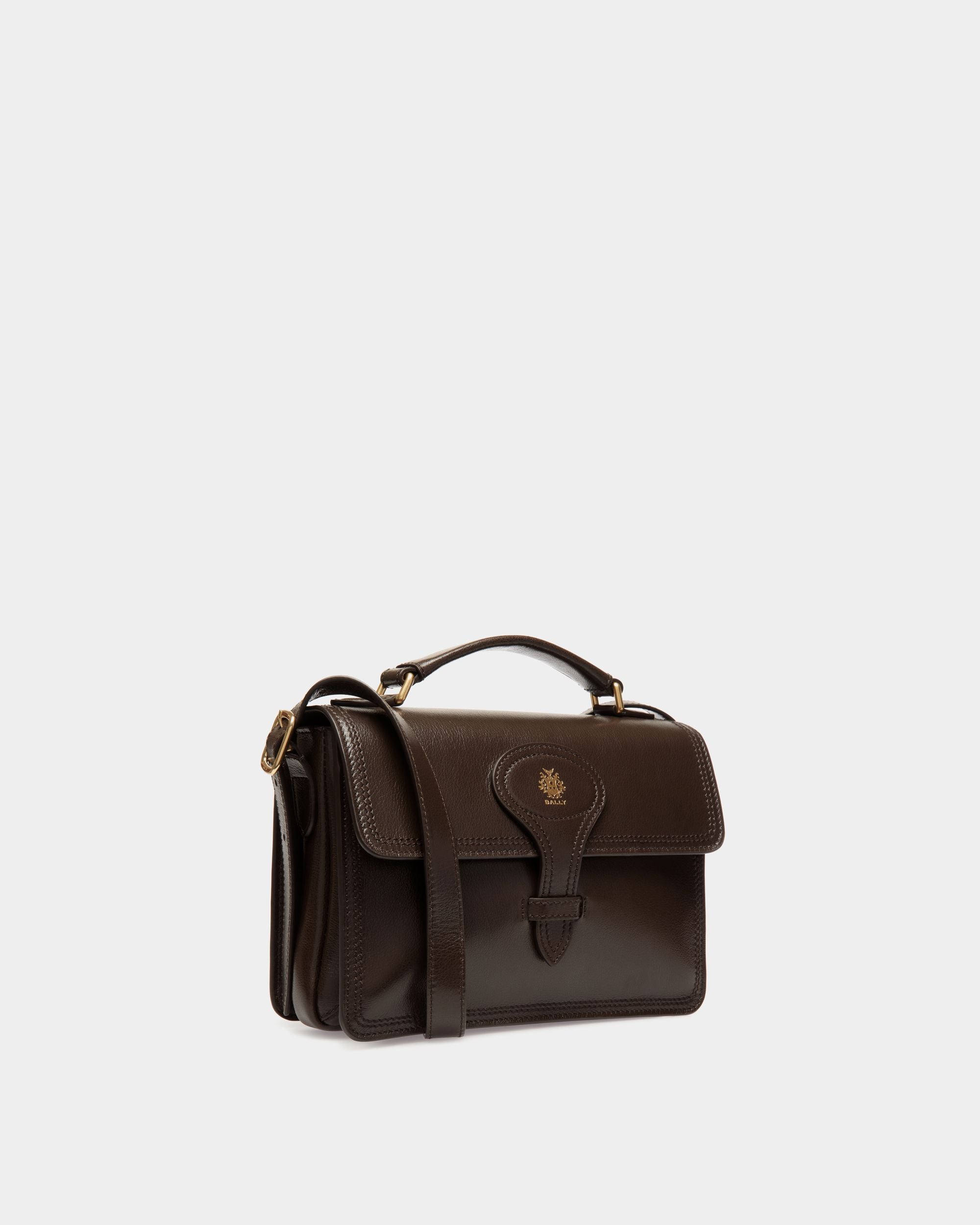 Sac À Bandoulière Beckett En Cuir Ebano - Homme - Bally - 03