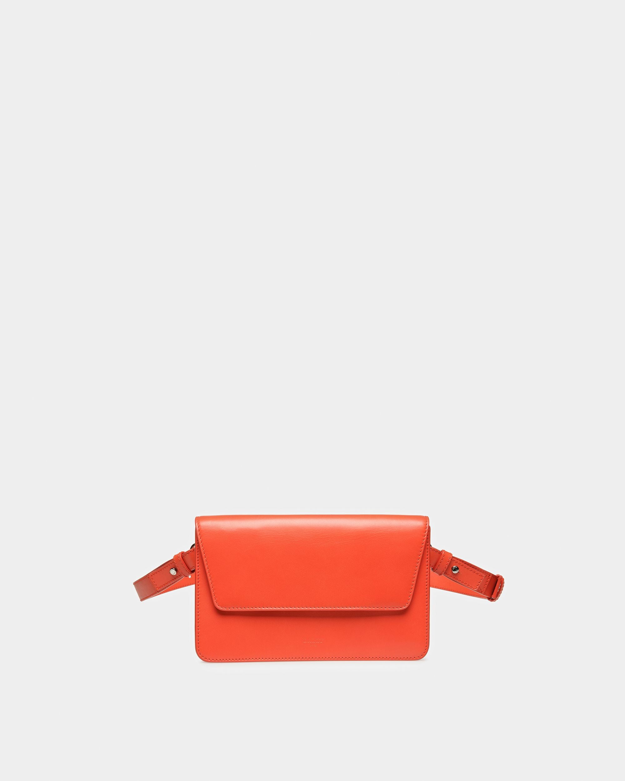 Acres Sac À Bandoulière En Cuir Orange - Homme - Bally - 01