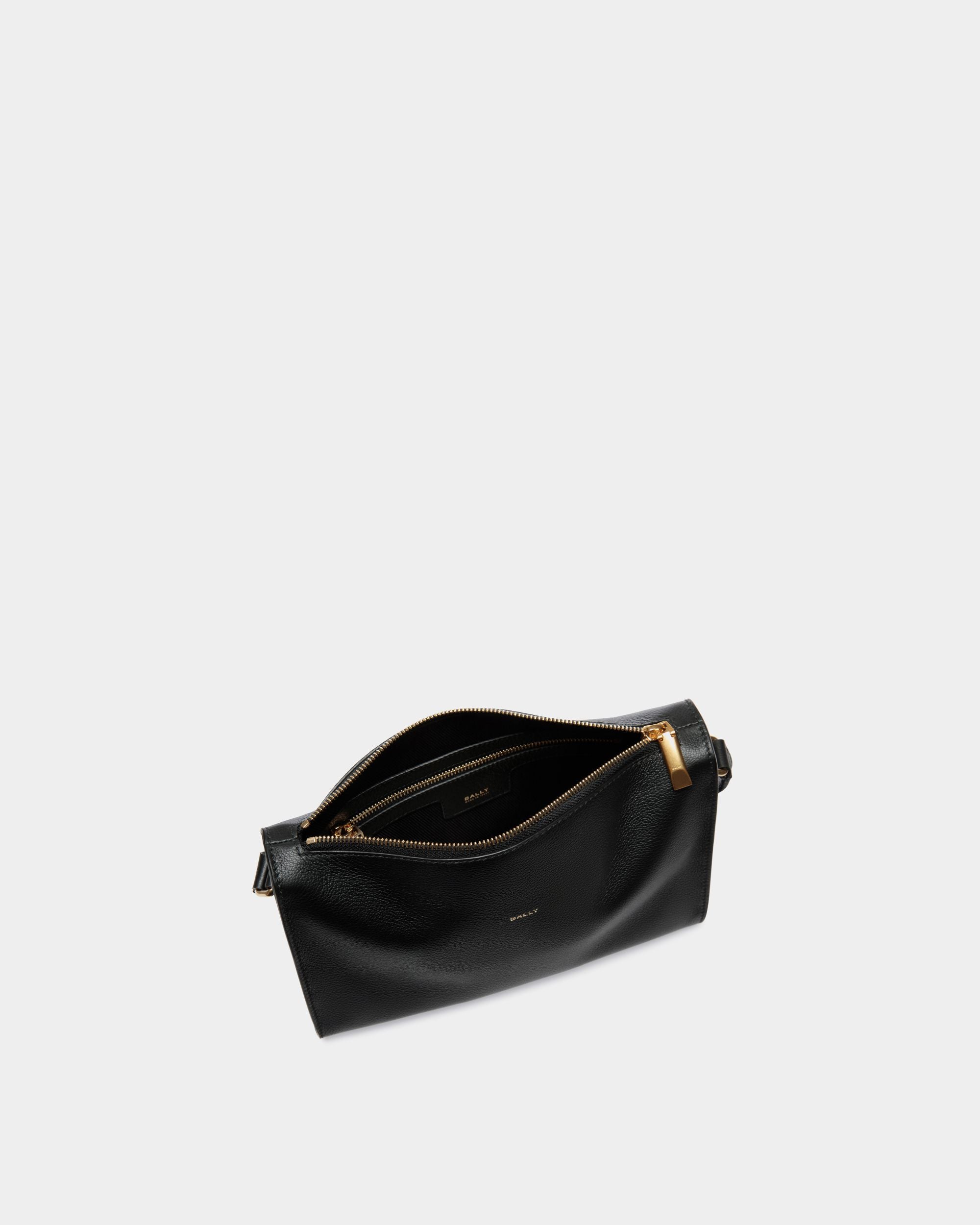 Sac À Bandoulière Arkle En Cuir Noir - Homme - Bally - 04